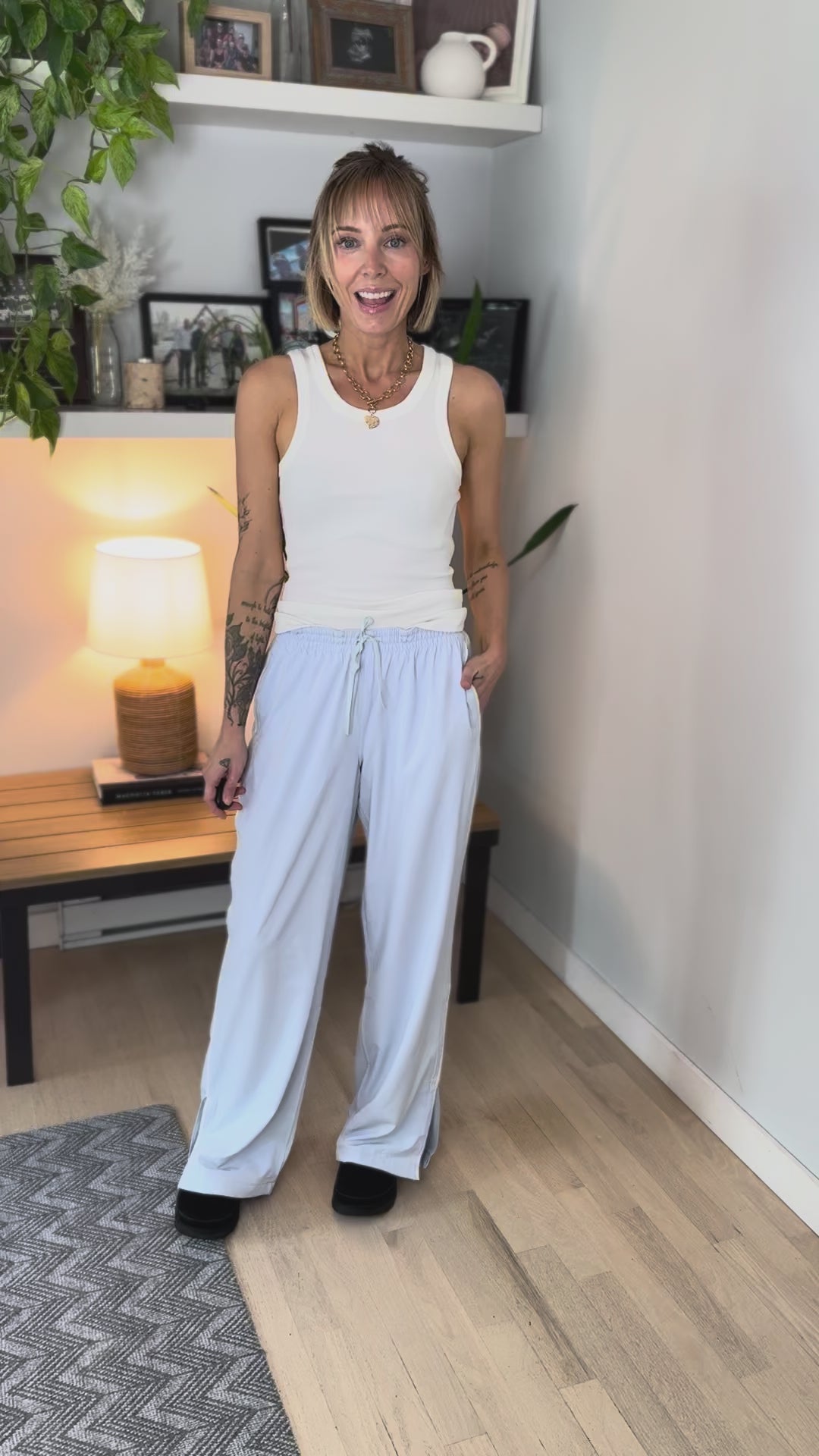 Mono B Finish Line Track Pants- HALOGEN BLUE