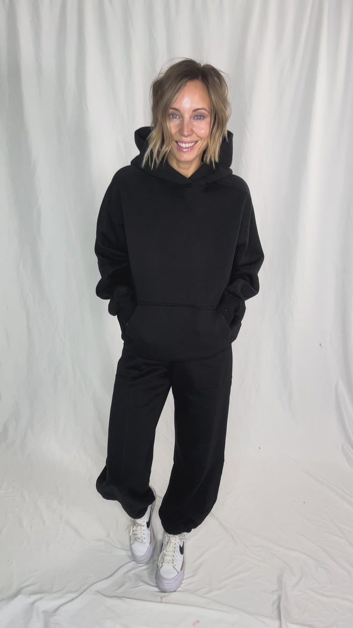 Rowan Fleece Jogger Pant- BLACK