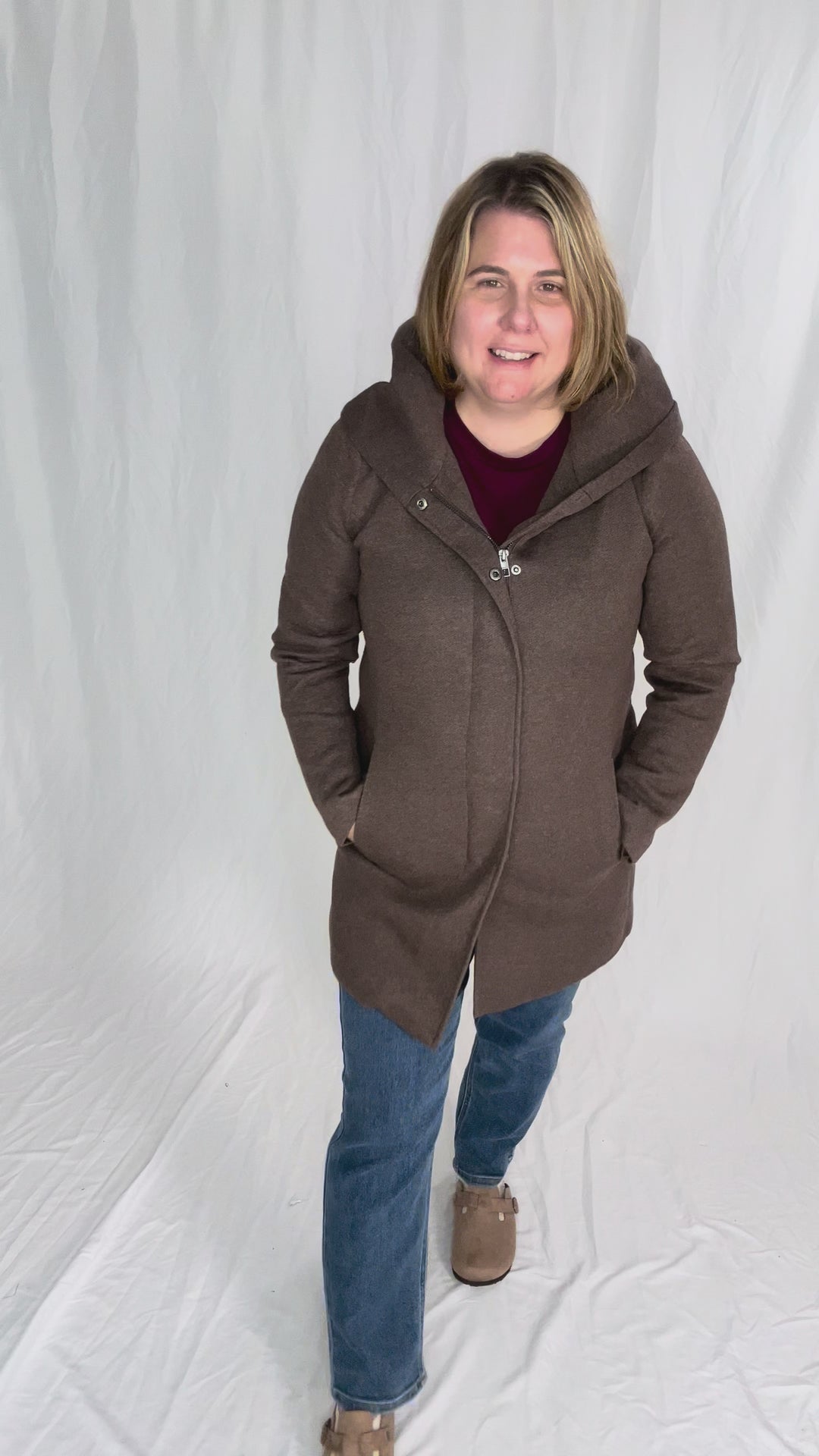 ONLY Alison Coat- HOT FUDGE