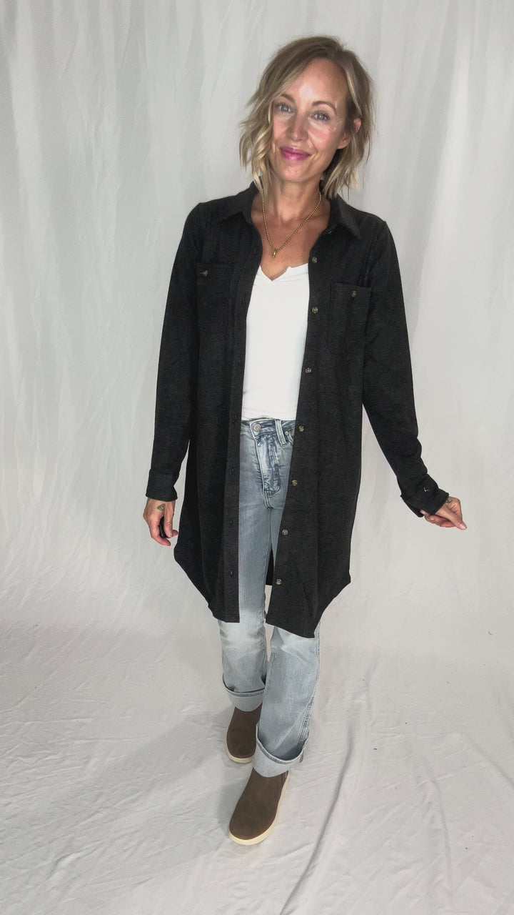 THREAD & SUPPLY Leslie Shacket- BLACK HEATHER