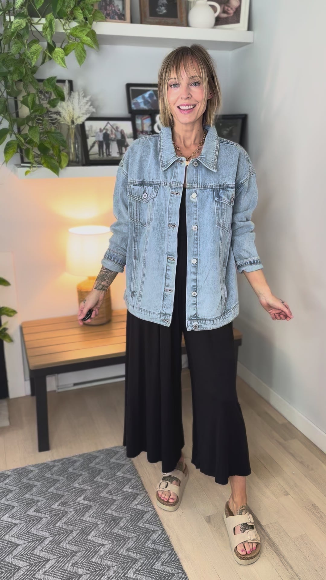 Koko Wide Leg Jumpsuit- BLACK