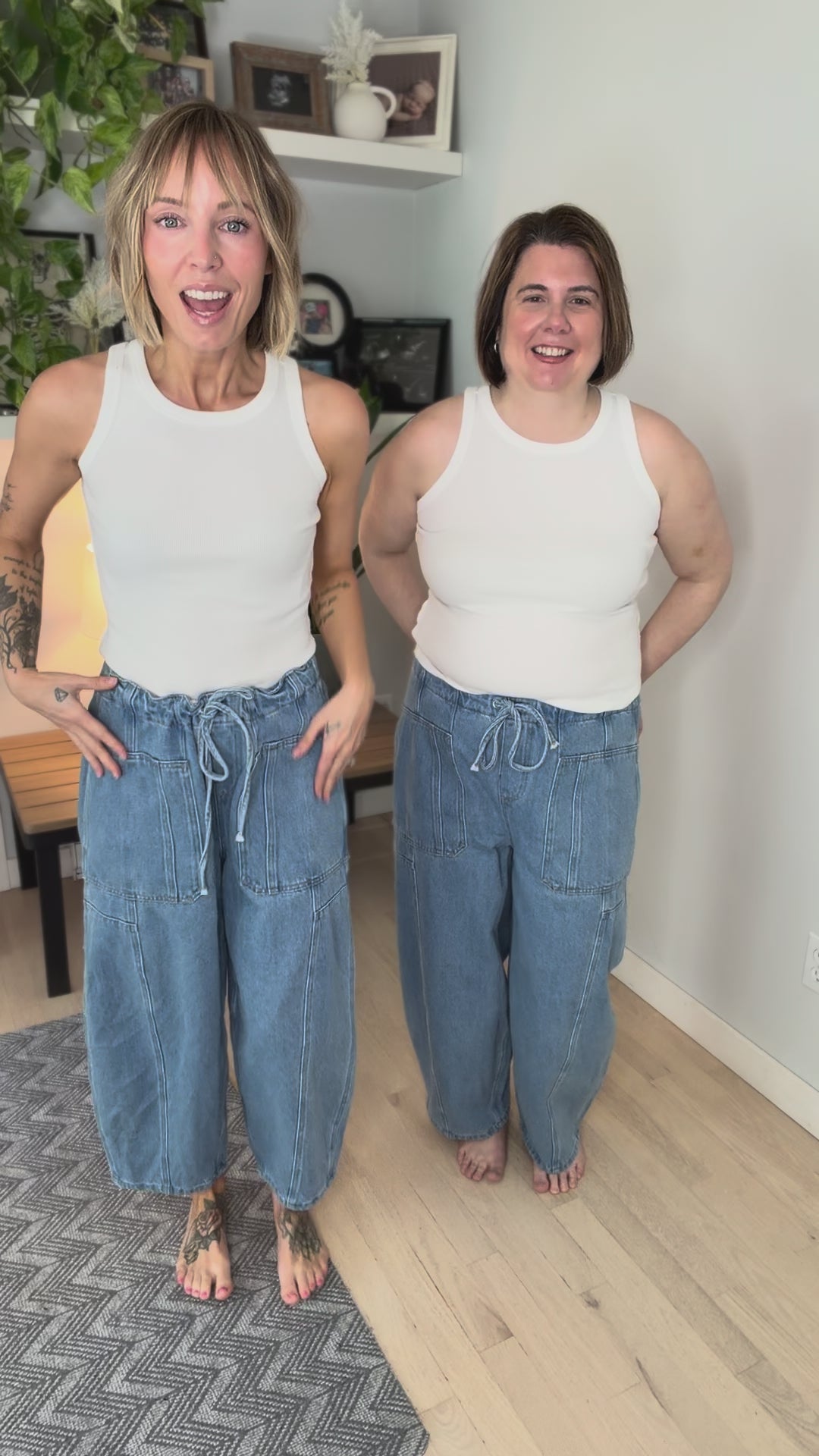 Golden Hour Tie Waist Pants- LIGHT BLUE DENIM