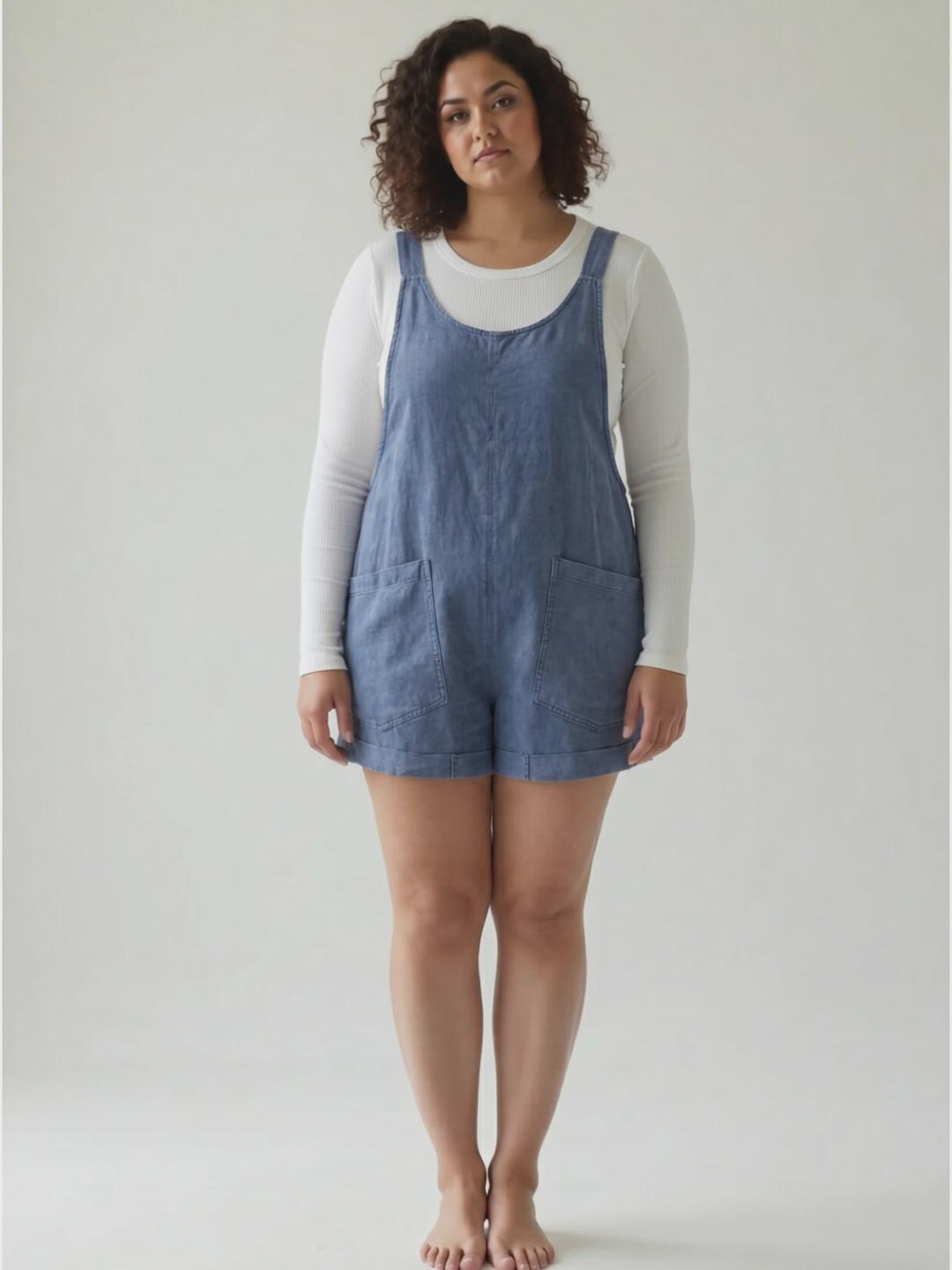 Selene Short Overalls- BLACKBERRY-FINAL SALE