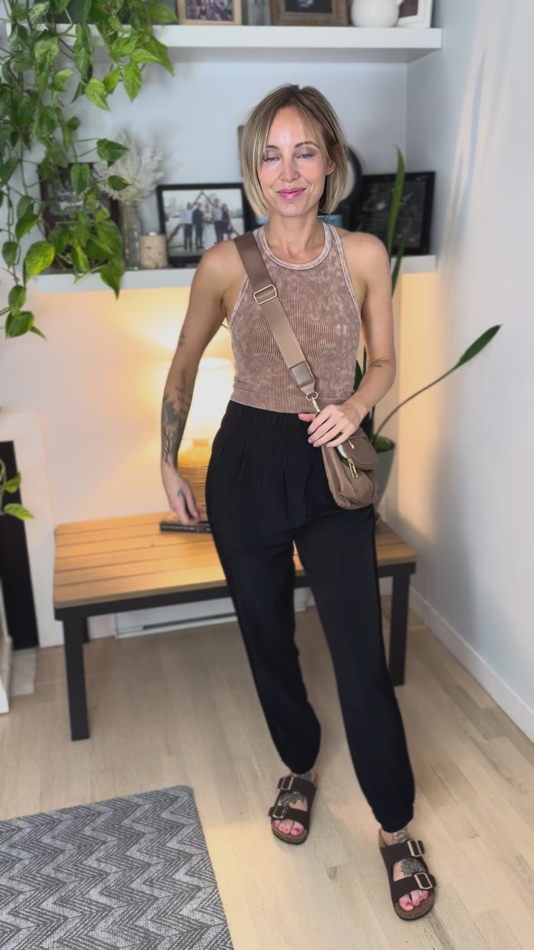 Basic Halter Brami- DEEP CAMEL