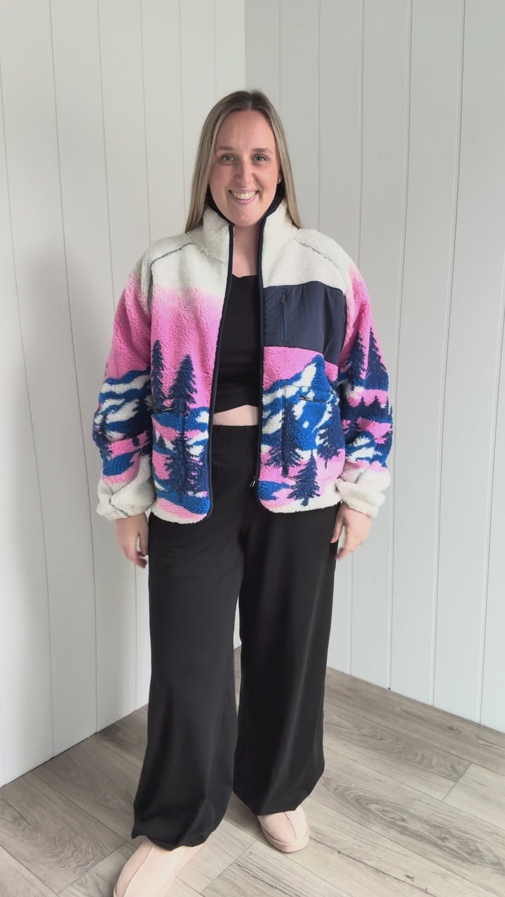 Lora Mountain Fleece Jacket- MULTI