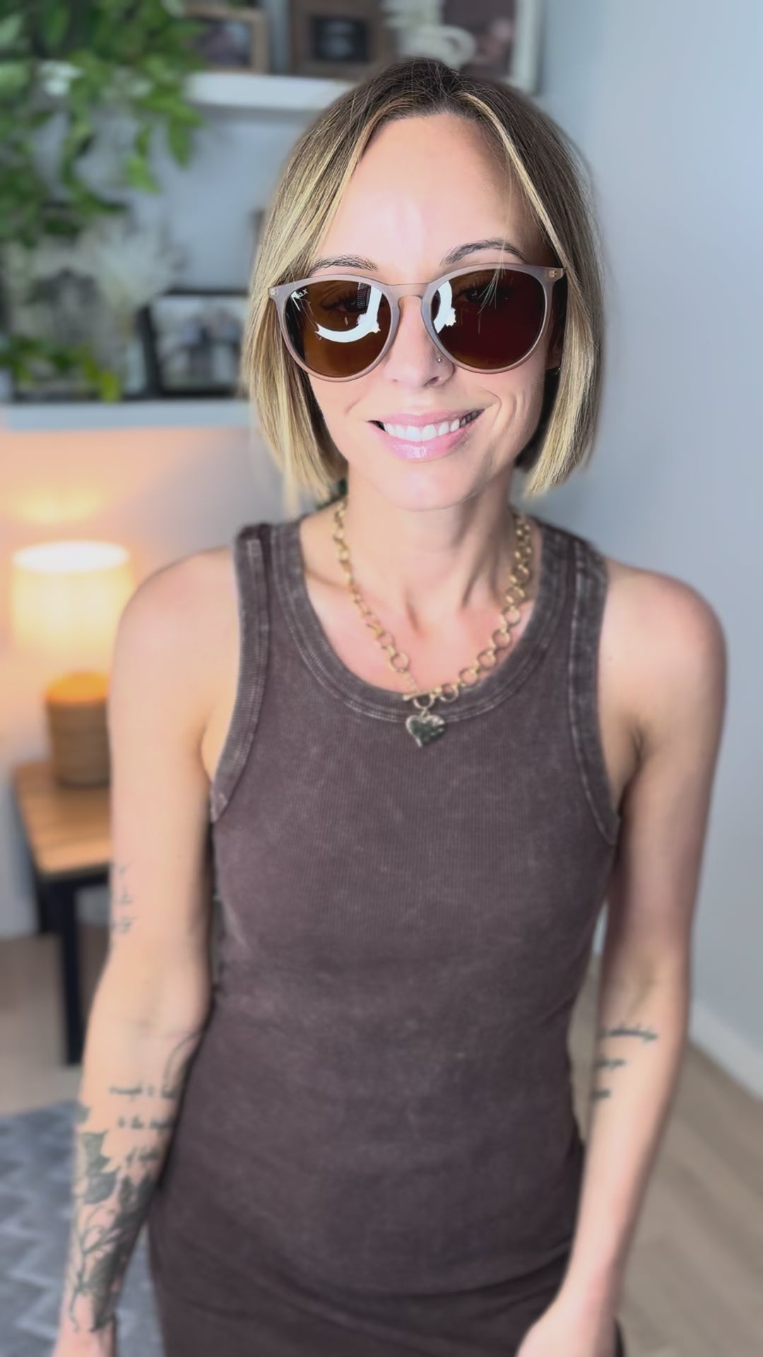 DAX Midnight Horn Polarized Sunglasses- SAND