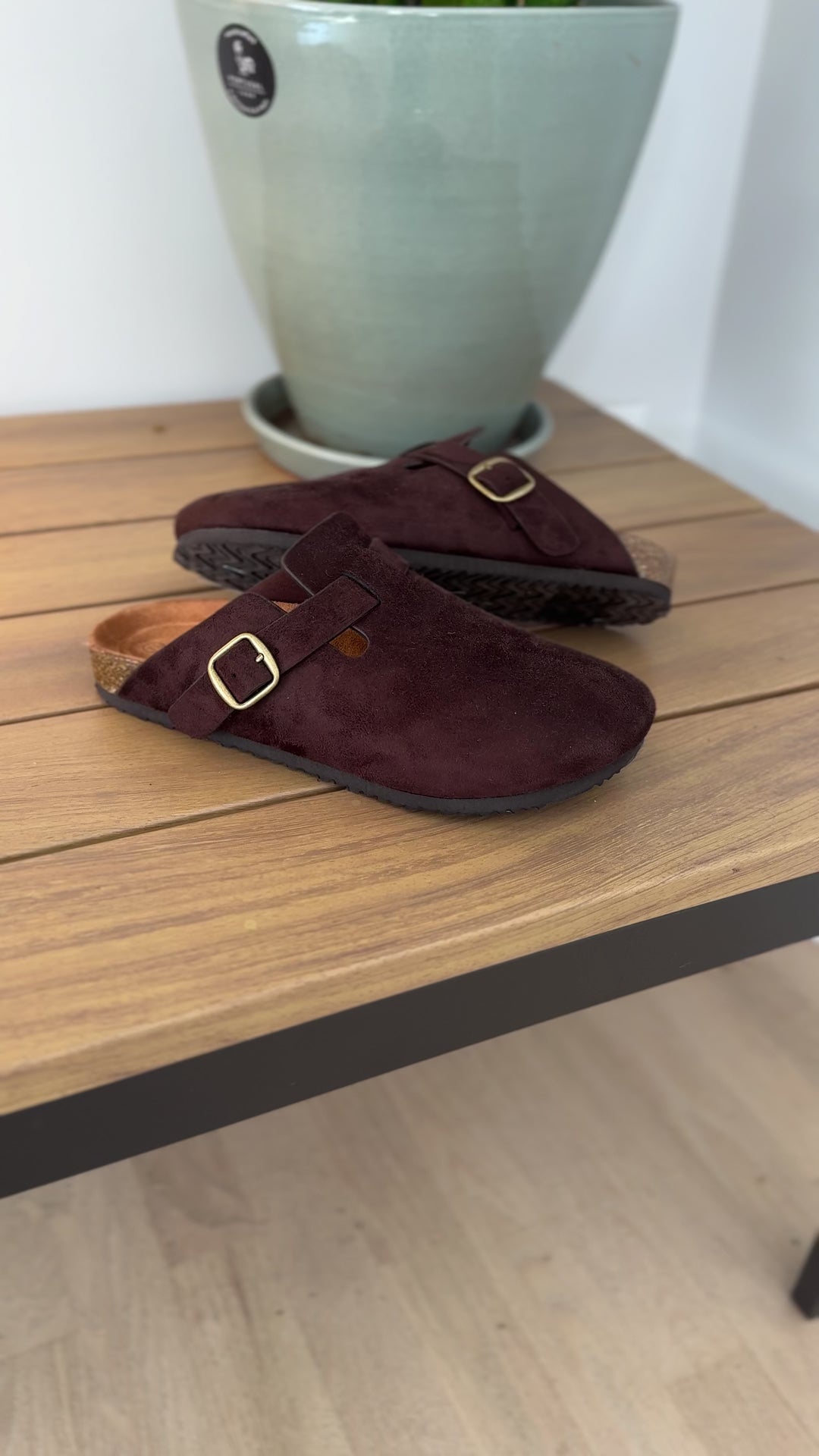 Regis Slip On Clog- BROWN