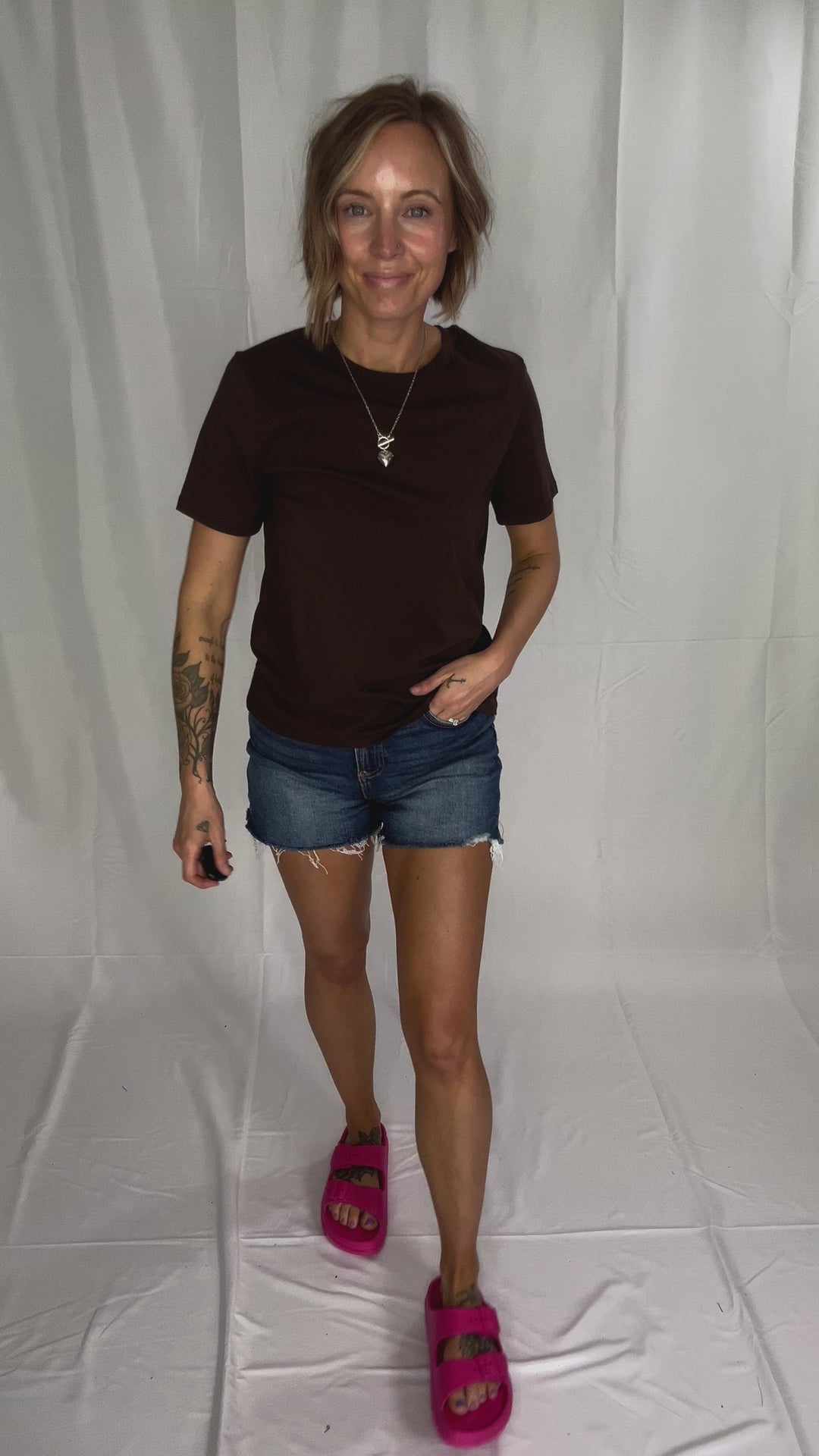 ONLY Percy T-Shirt- Hot Fudge-FINAL SALE