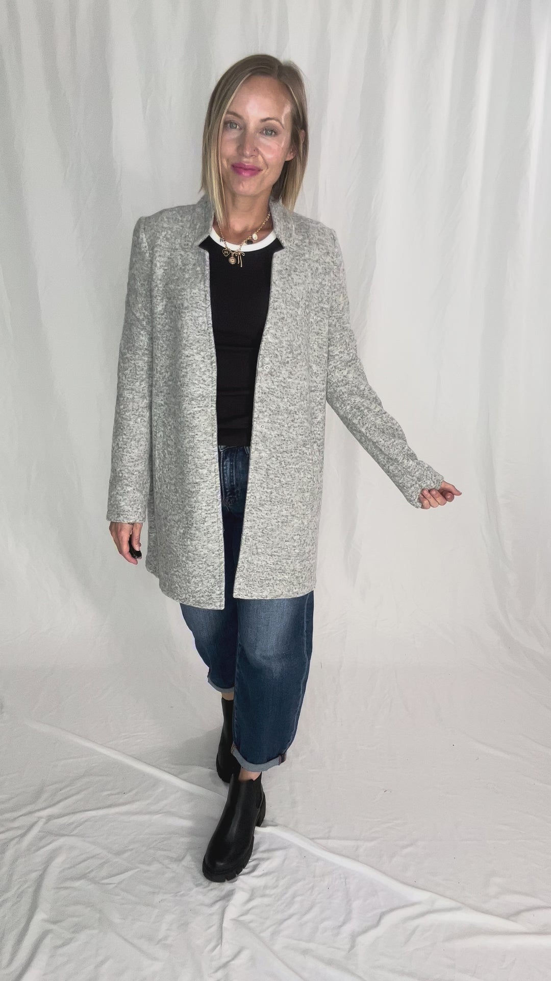 VERO MODA Katherine Jacket- LT GREY MELANGE