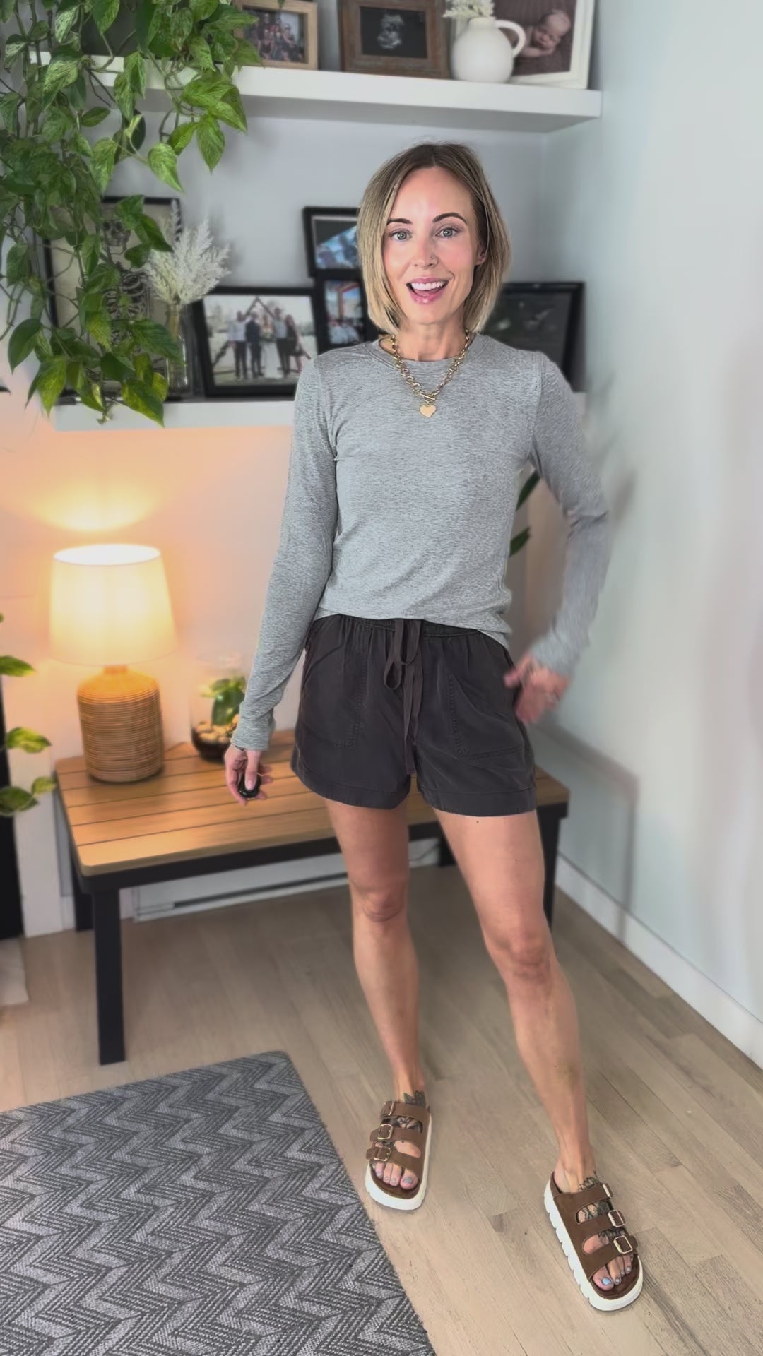 Zariah Soft Ribbed Long Sleeve- LIGHT GREY