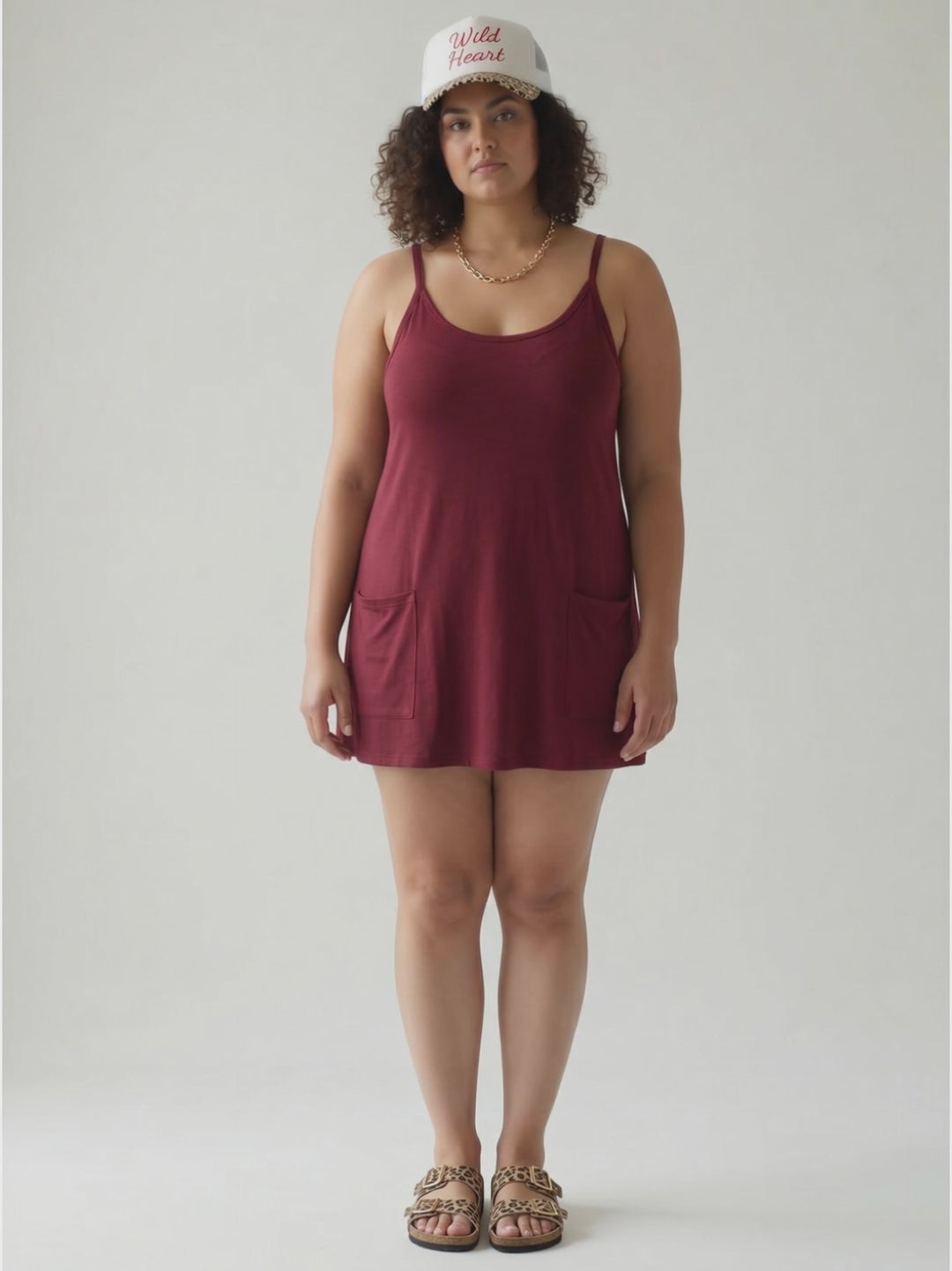 Isla Romper Dress- CABERNET-FINAL SALE