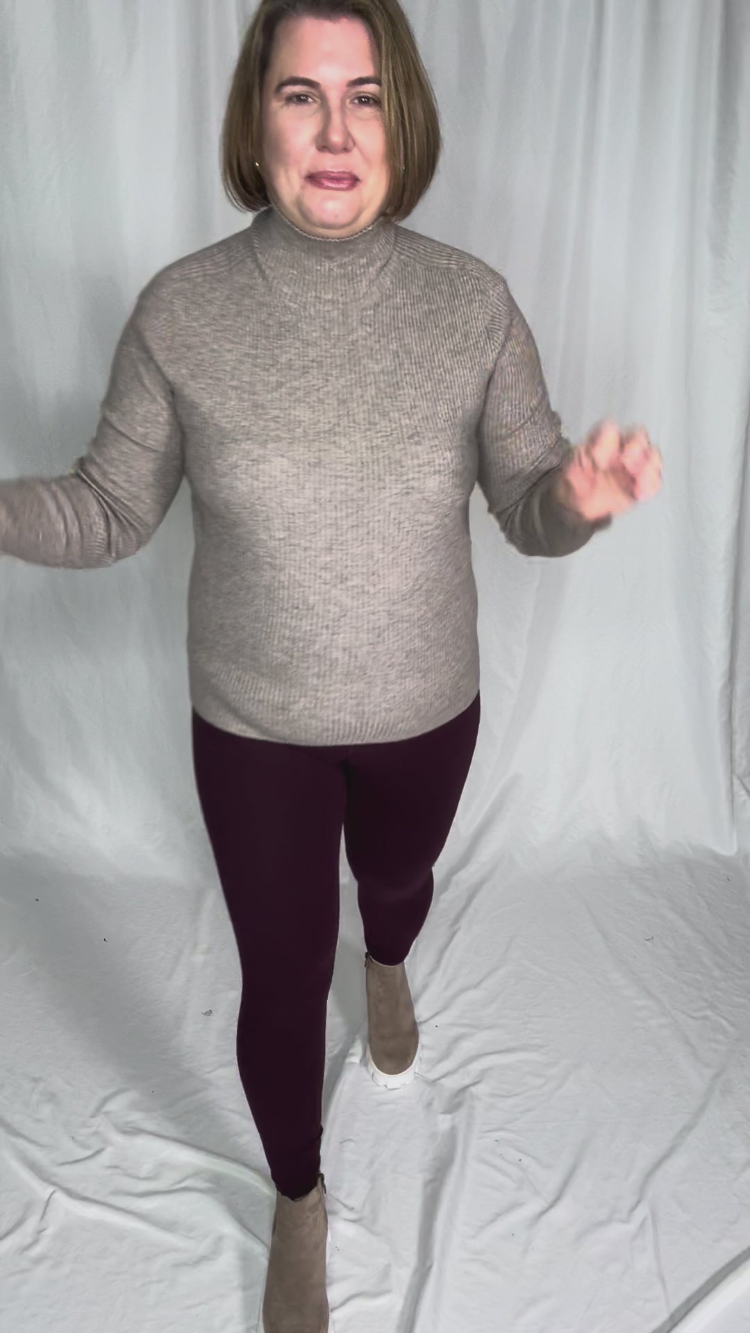 Winter Whisper Knit Ribbed Long Sleeve- LATTE