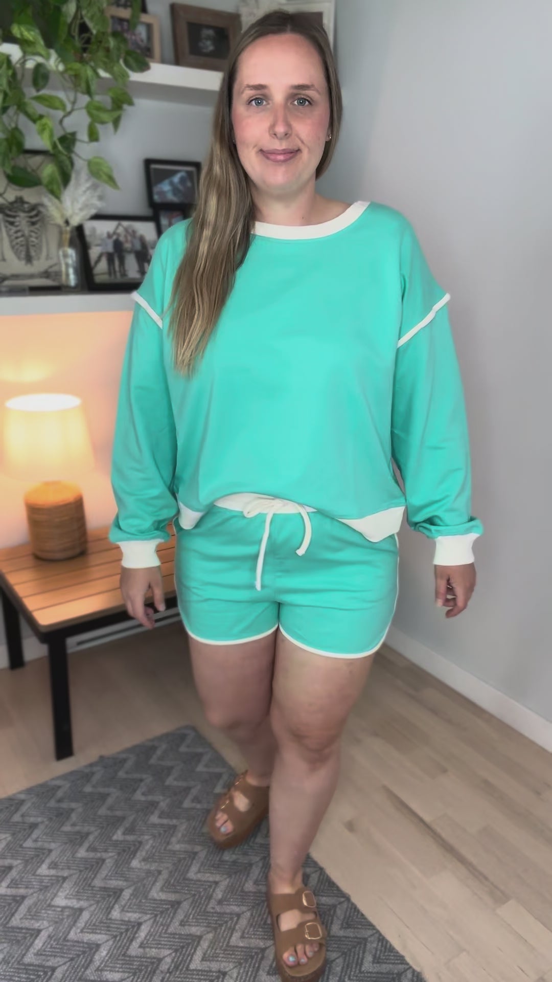 Sheli Cotton Shorts and Top Set- MINT
