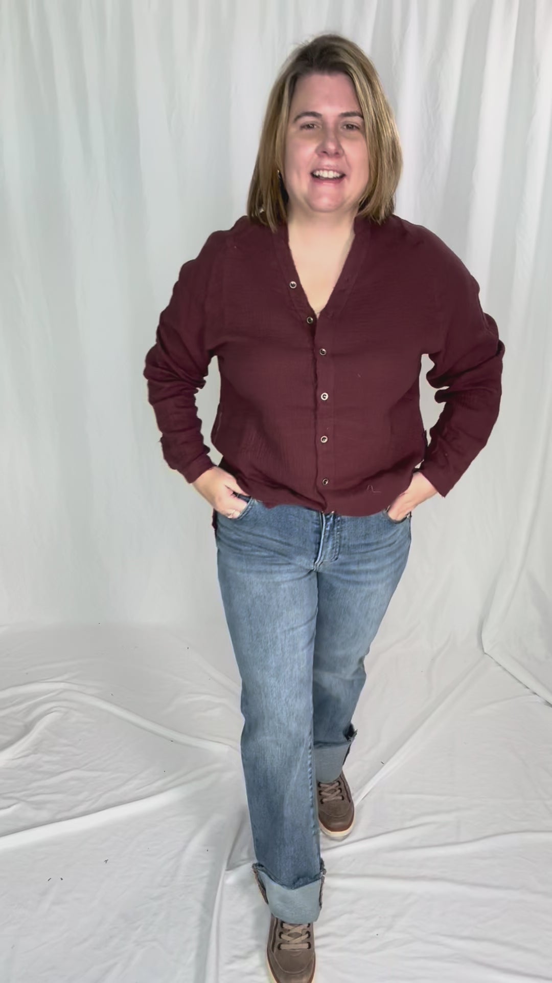 Harvest Haze Cotton Tunic- MULBERRY