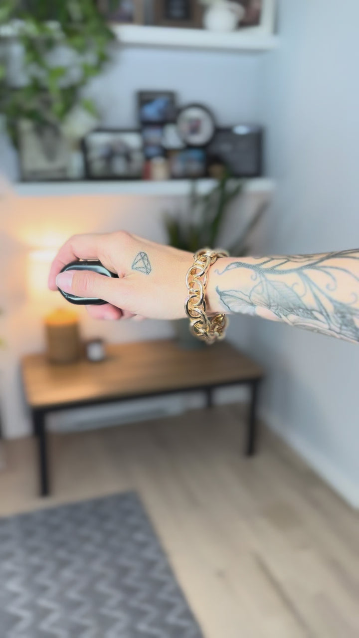 Tiva Link Chain Stretch Bracelet- GOLD