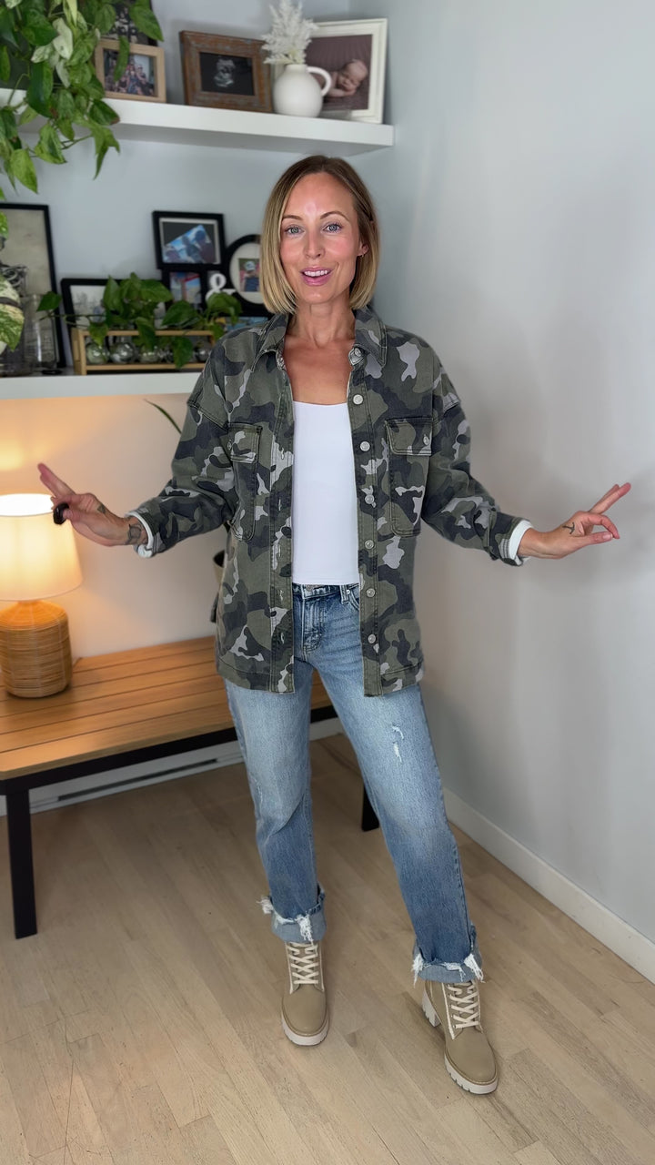 Depp Camo Shacket