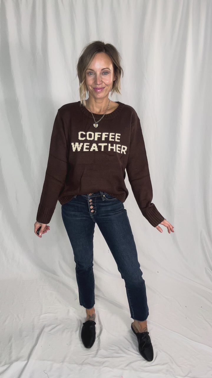 Coffee Weather Knit Sweater