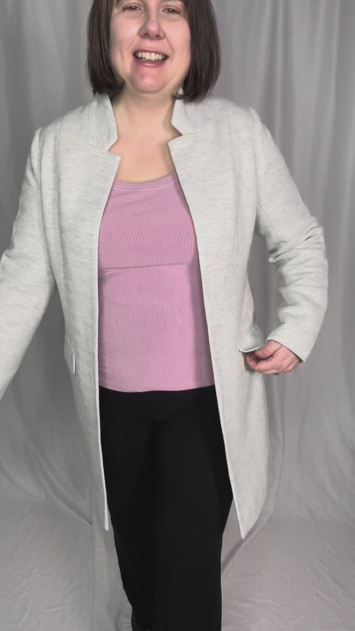 Only Linea Coatigan- LIGHT GREY MELANGE