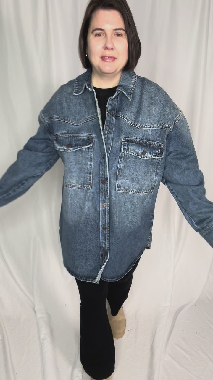 HIDDEN JEANS Abbi Oversized Denim Jacket