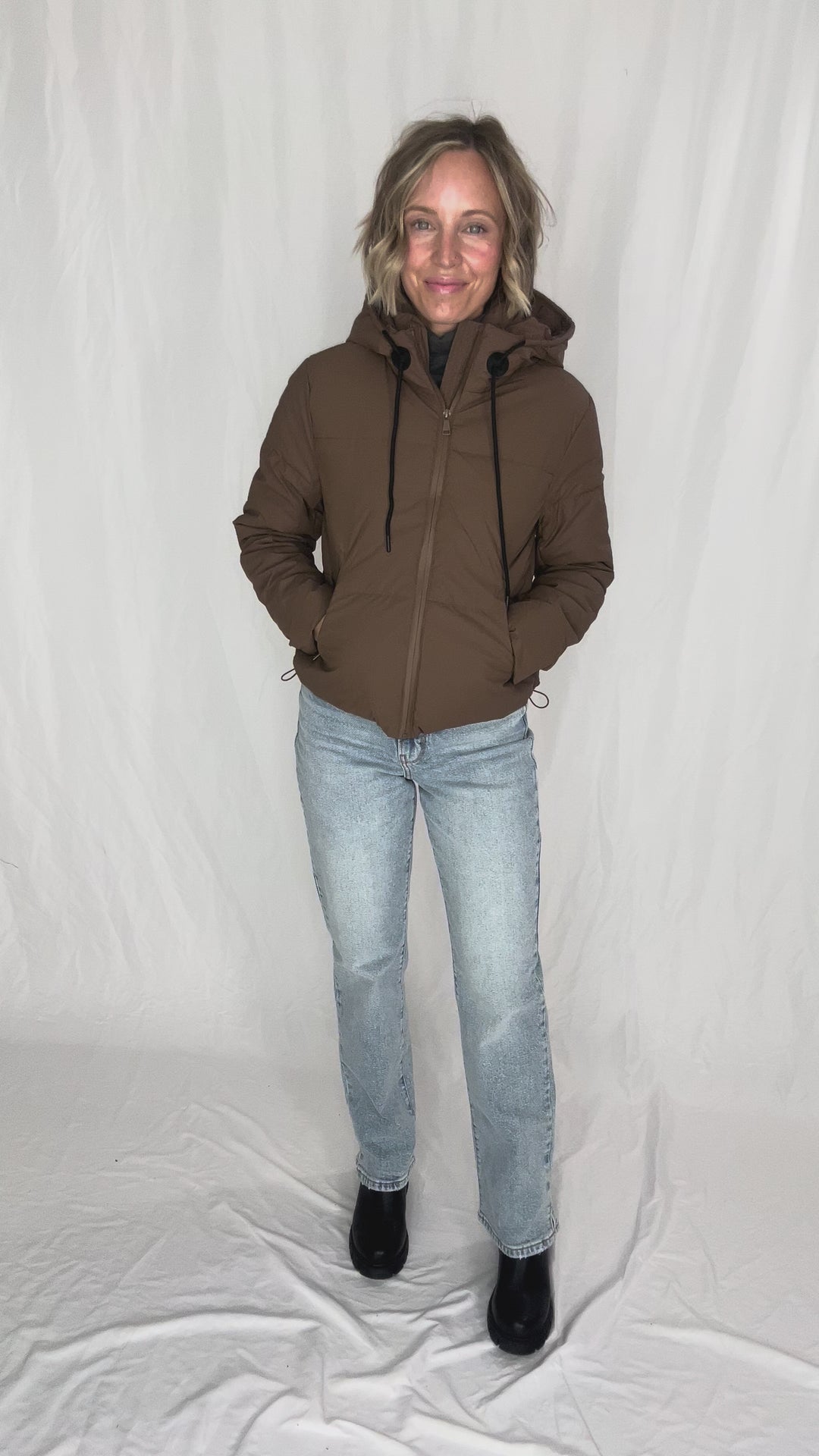 Johnstone Coated Jacket- CHOCOLATE