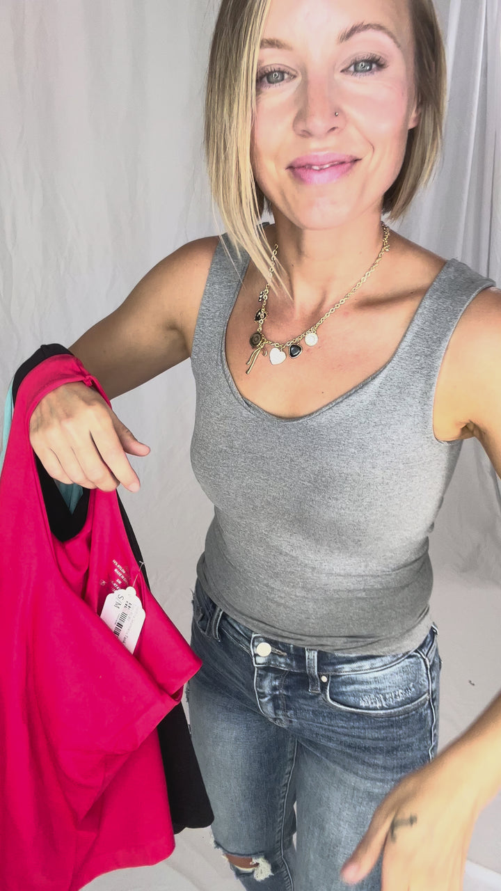 Justina Seamless Tank Top- ASH MOCHA