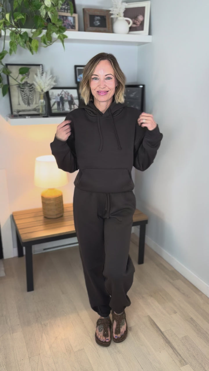 Only Best Hooded Long Sleeve- CHOCOLATE TORTE
