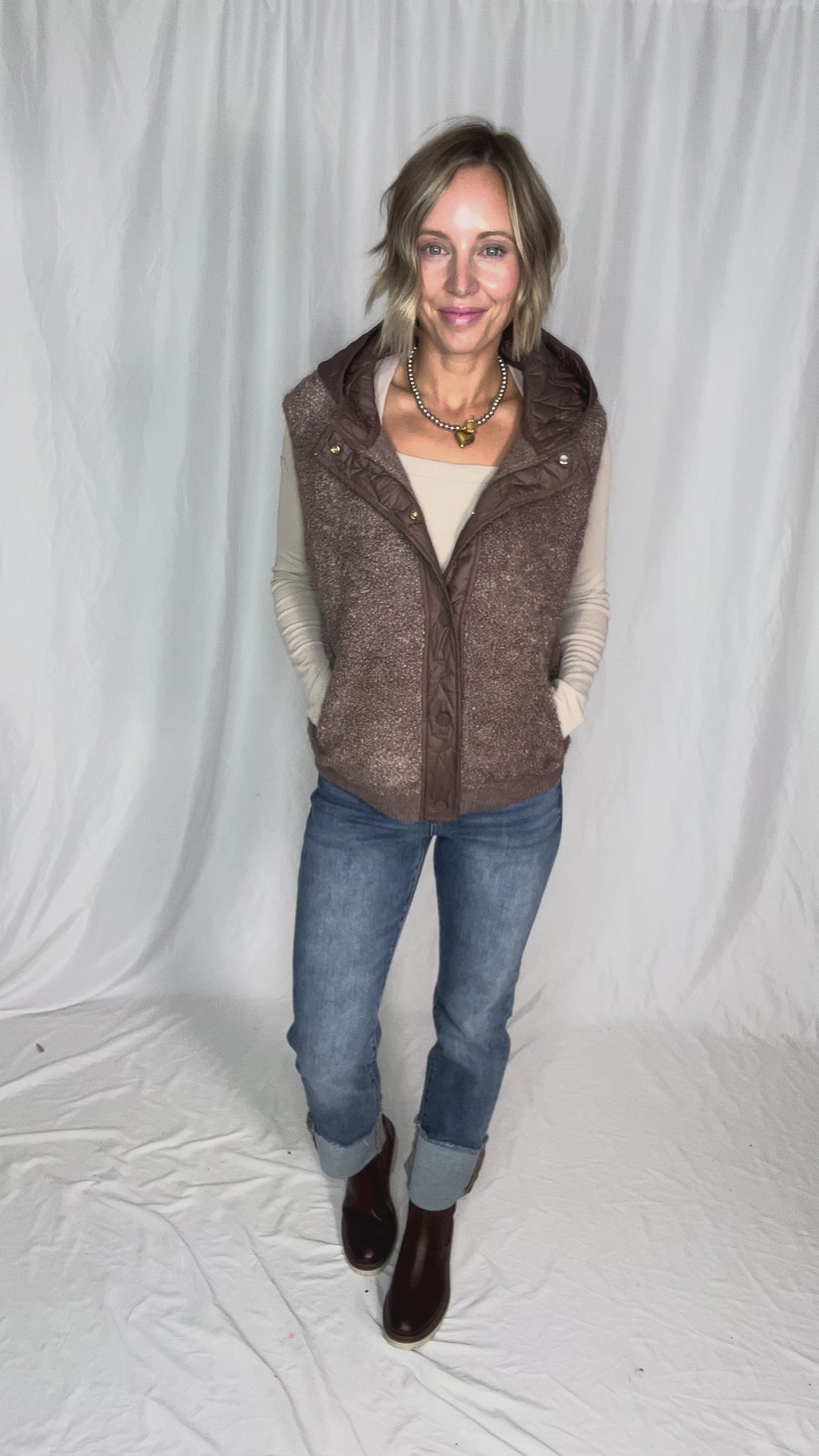 Beth Ribbed Scoop Neck Style- SHELL