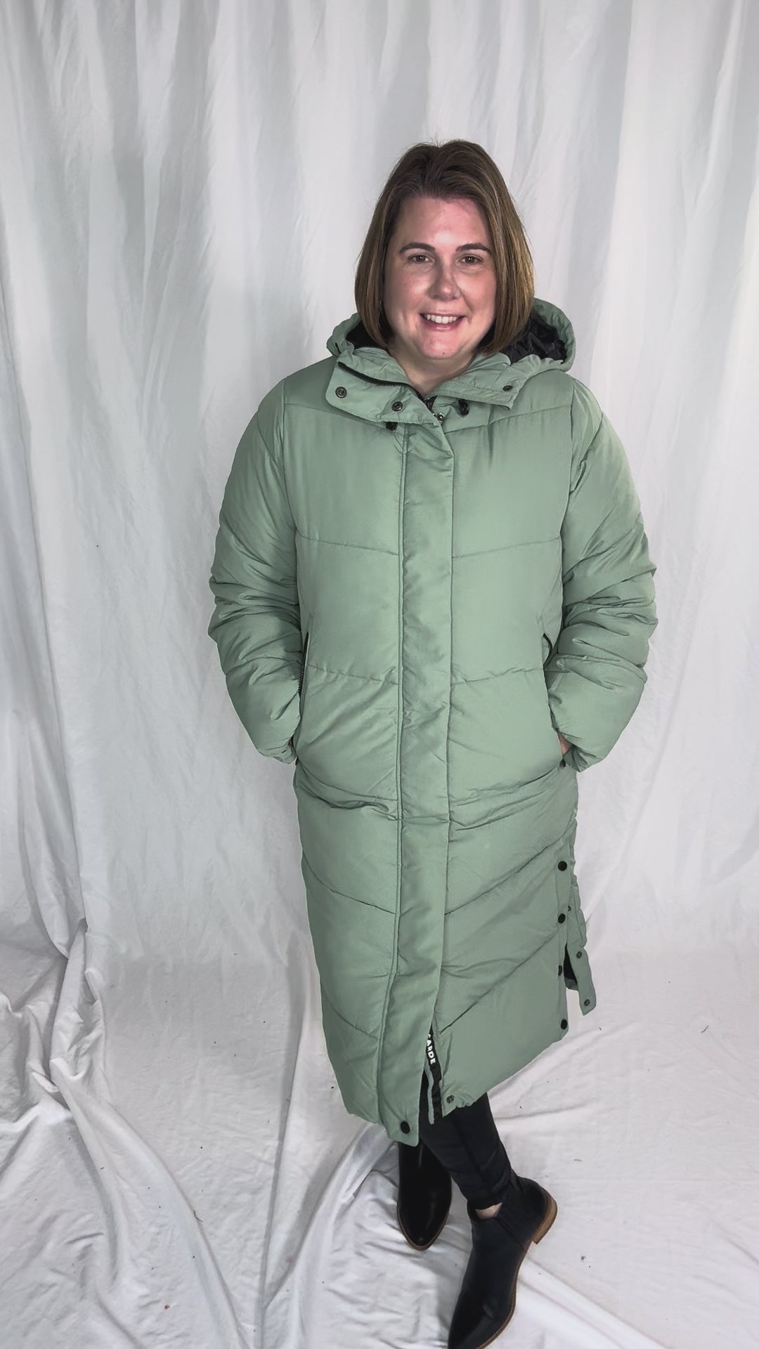 ONLY Maggi Long Puffer Coat- LILY PAD