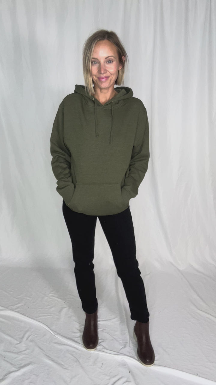 Timber Classic Hoodie- ARMY HEATHER-FINAL SALE