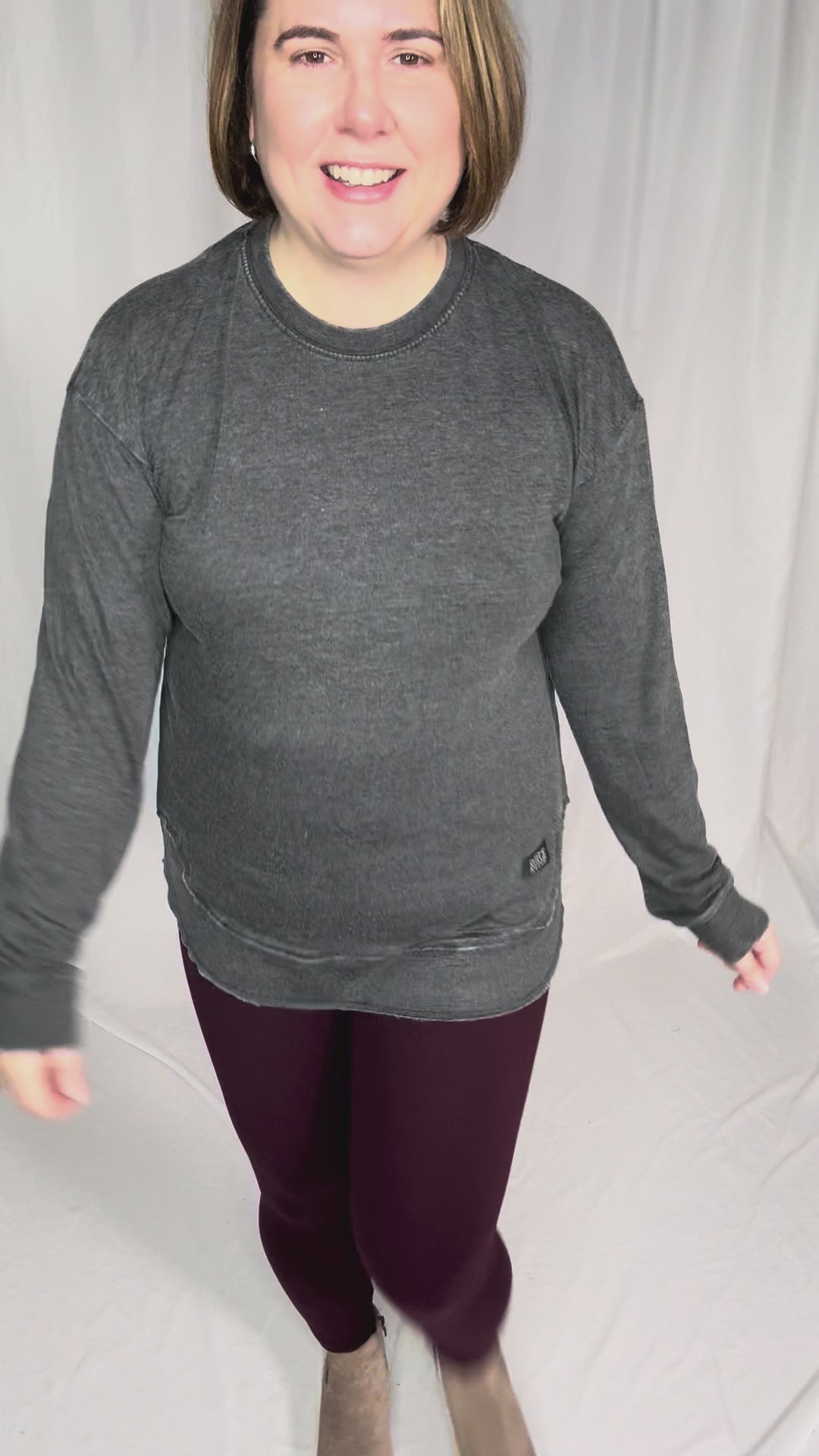 ROYCE Poncho Long Sleeve- BLACK