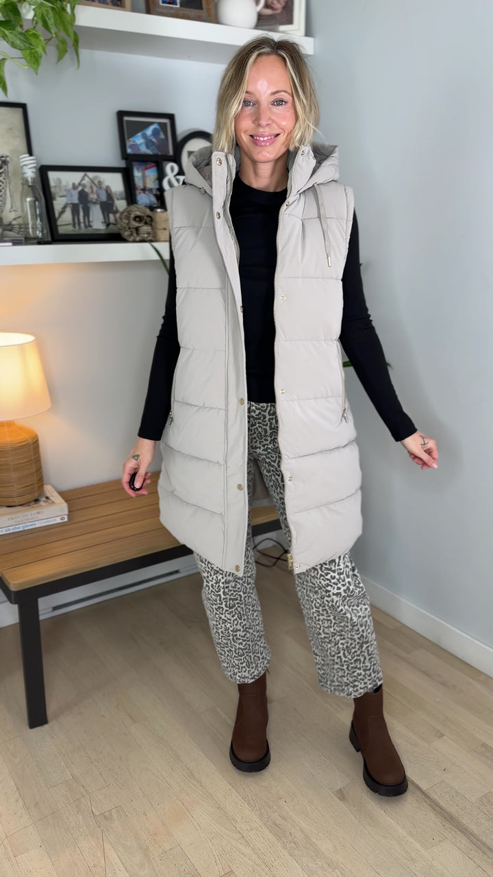 Only Dixie 2-In-1 Water Repellent Coat- TAUPE GREY
