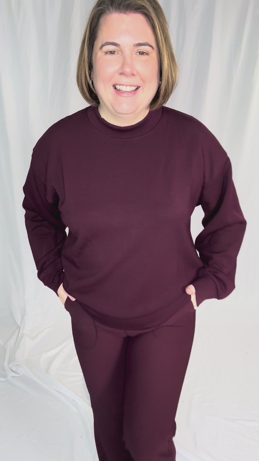 Only The Best Ribbed Flare Legging- DARK CHERRY