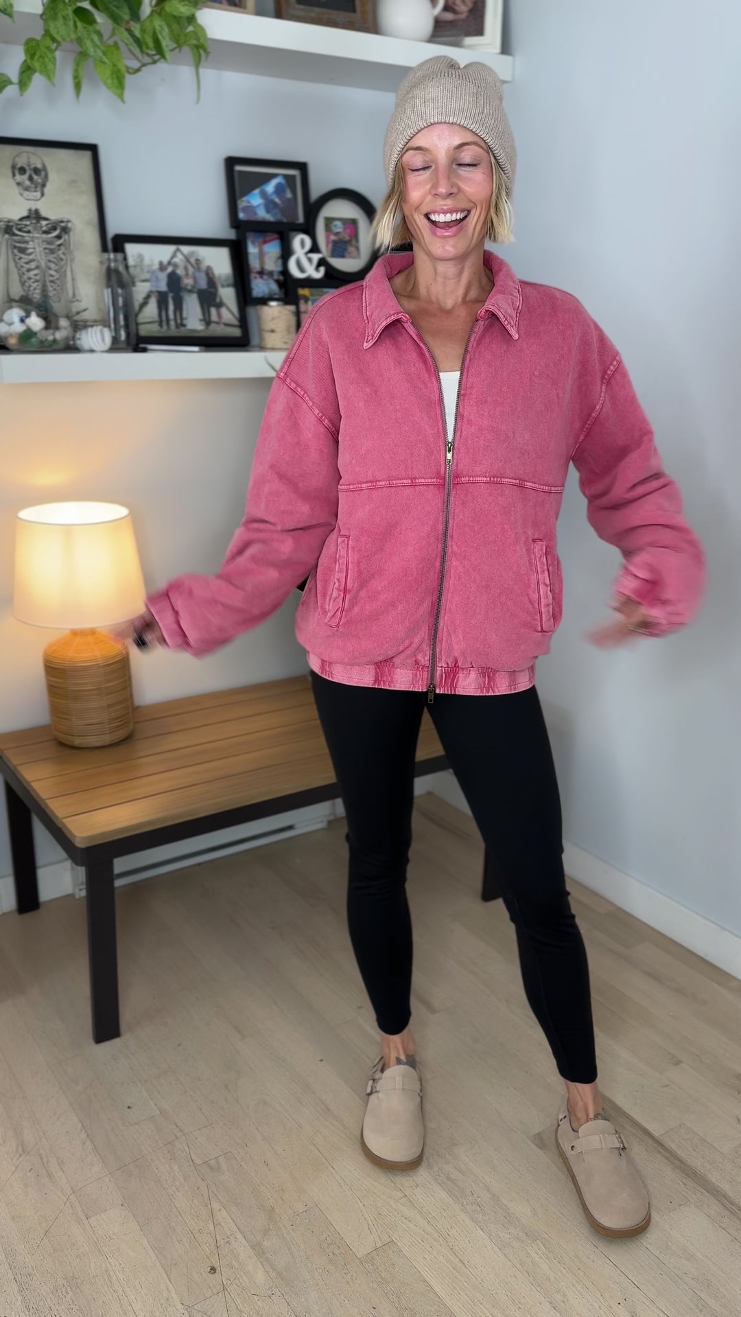 Foxwood Mineral Washed Puffer Coat- BOHO ROSE