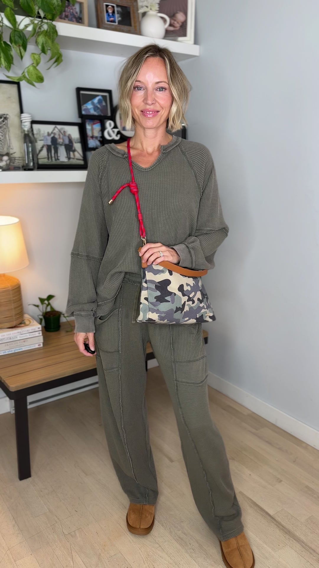Cosette Canvas Shoulder Bag- CAMO