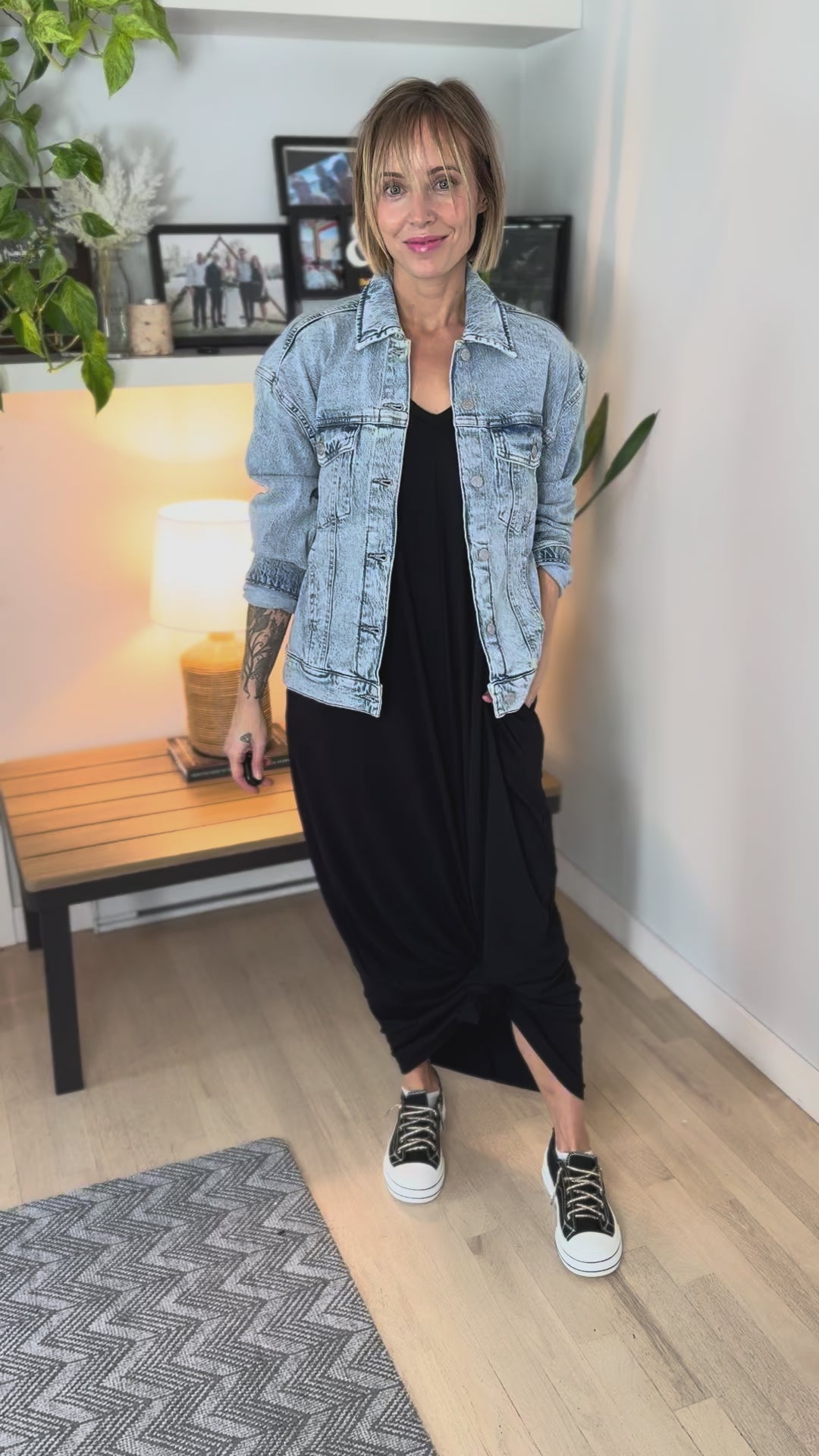Lainey Stretch Maxi Dress- BLACK-FINAL SALE
