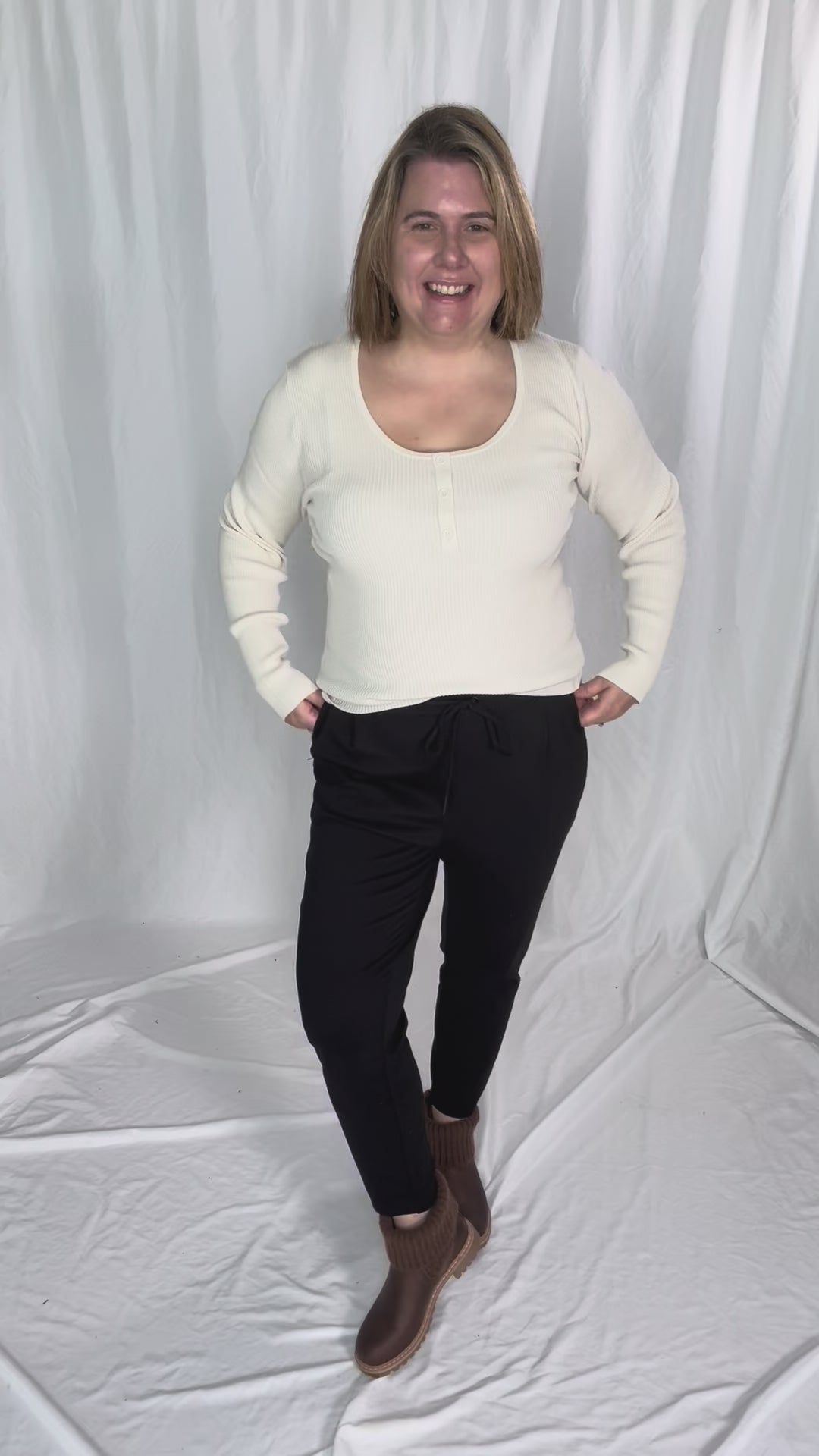 VERO MODA Willow Henley- OFF WHITE