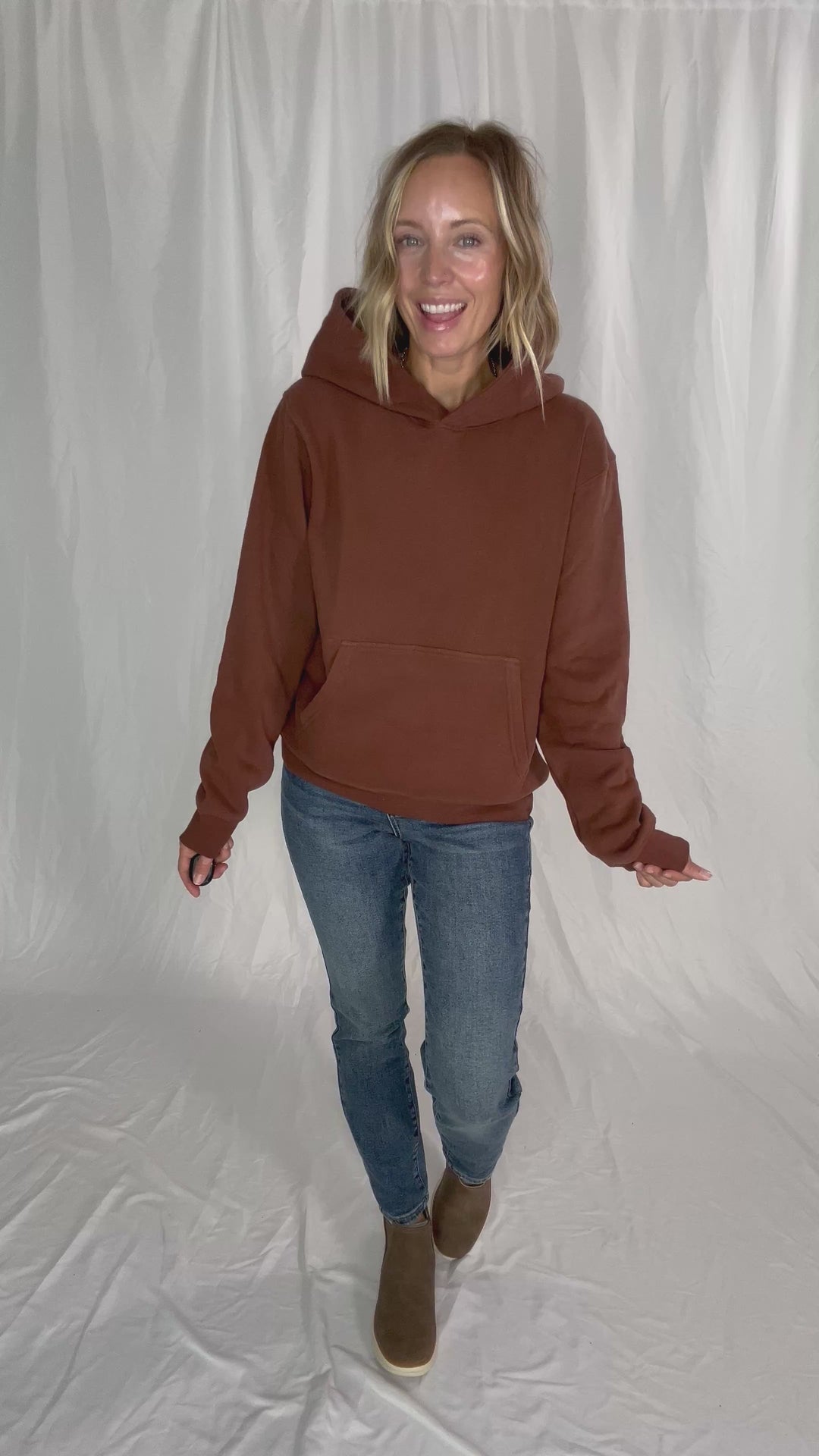 Bronte Classic Hoodie- CHESTNUT