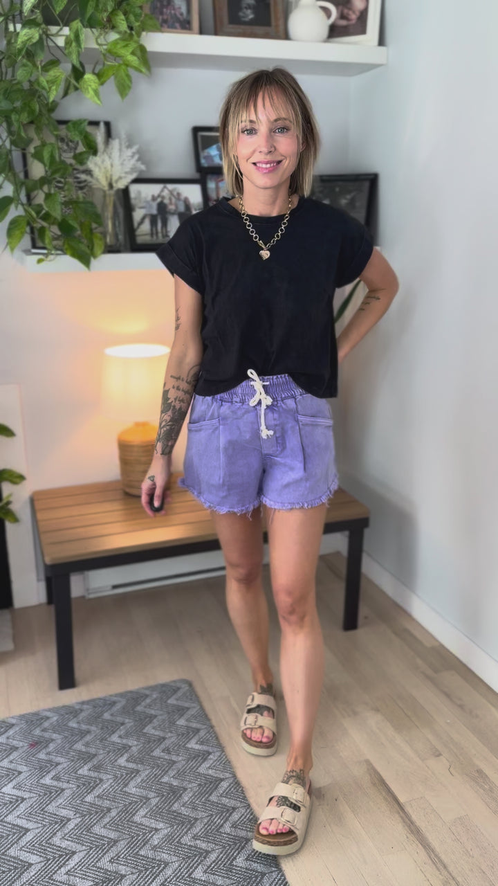 Brigid Shorts- Lavender-FINAL SALE