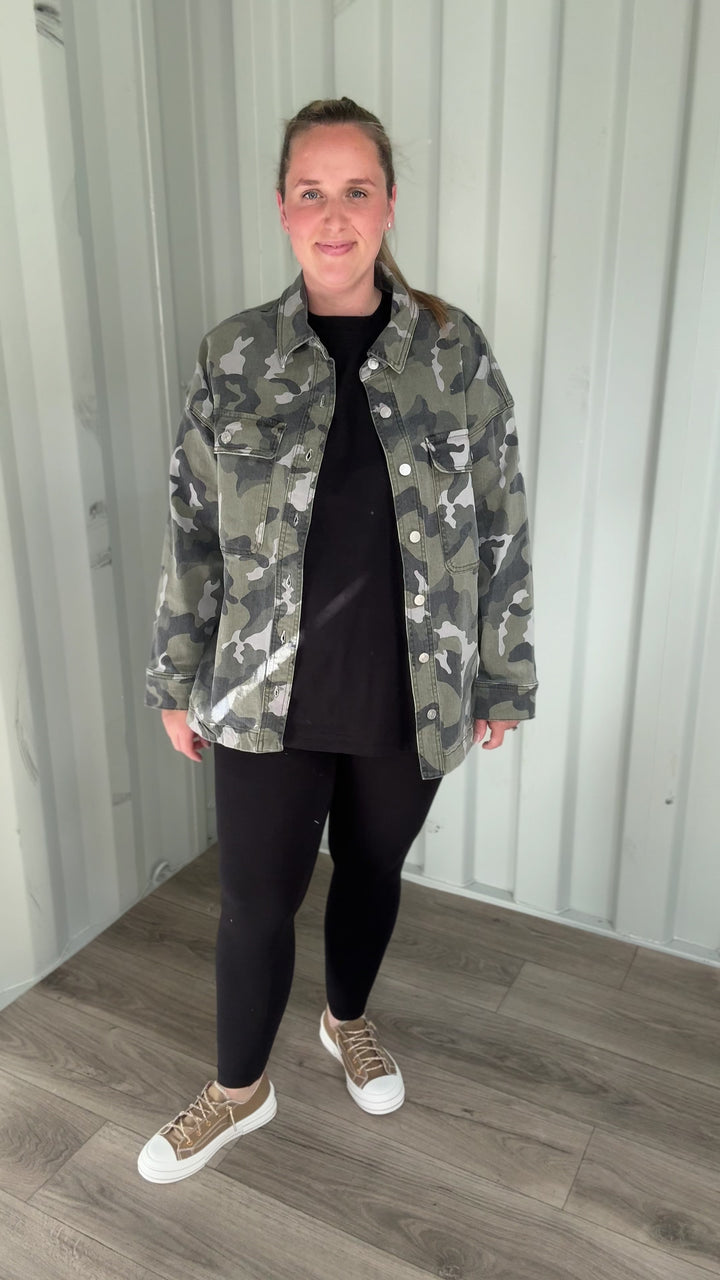 Depp Camo Shacket