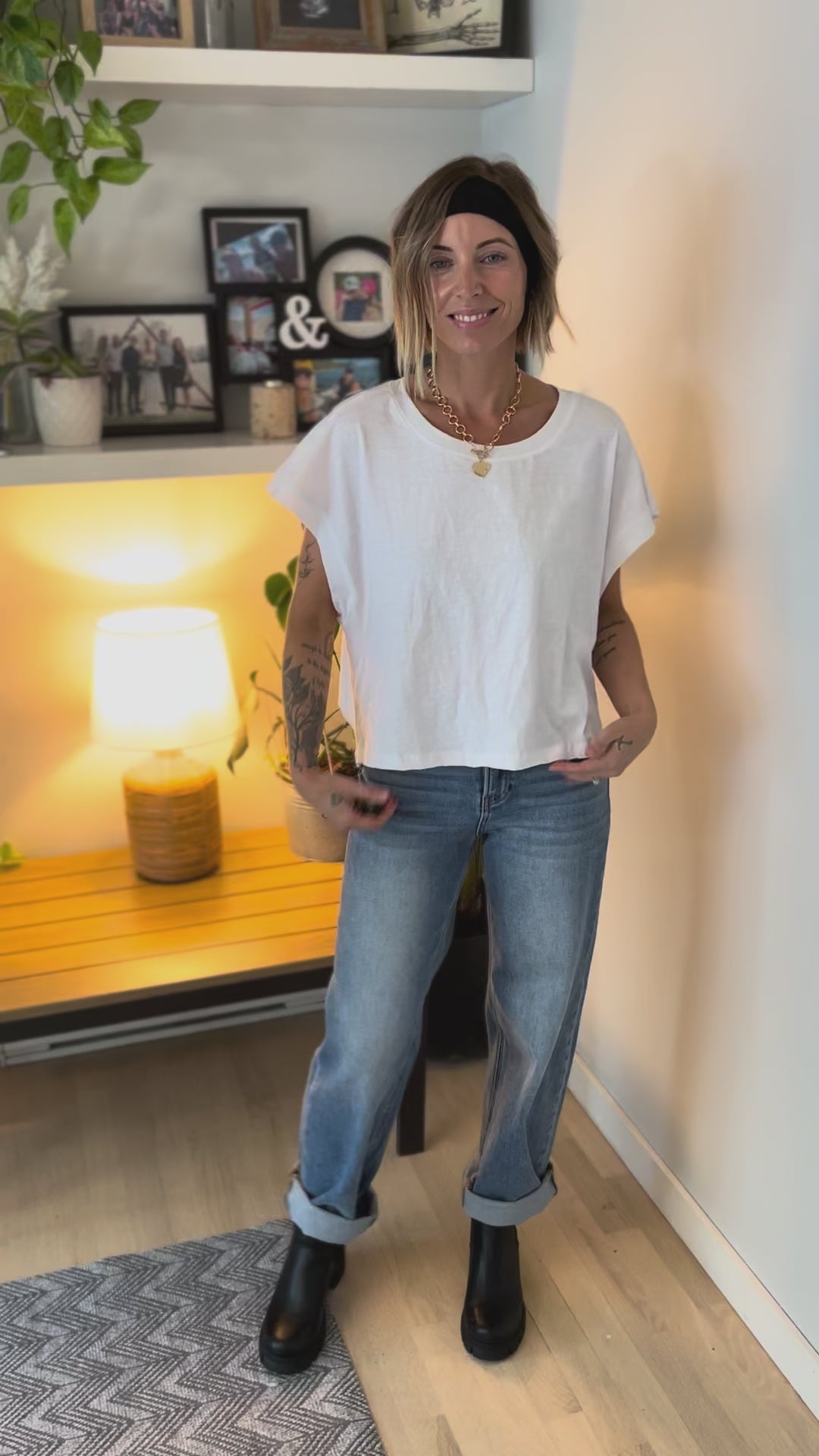 Delilah Cotton Open Back Top- WHITE