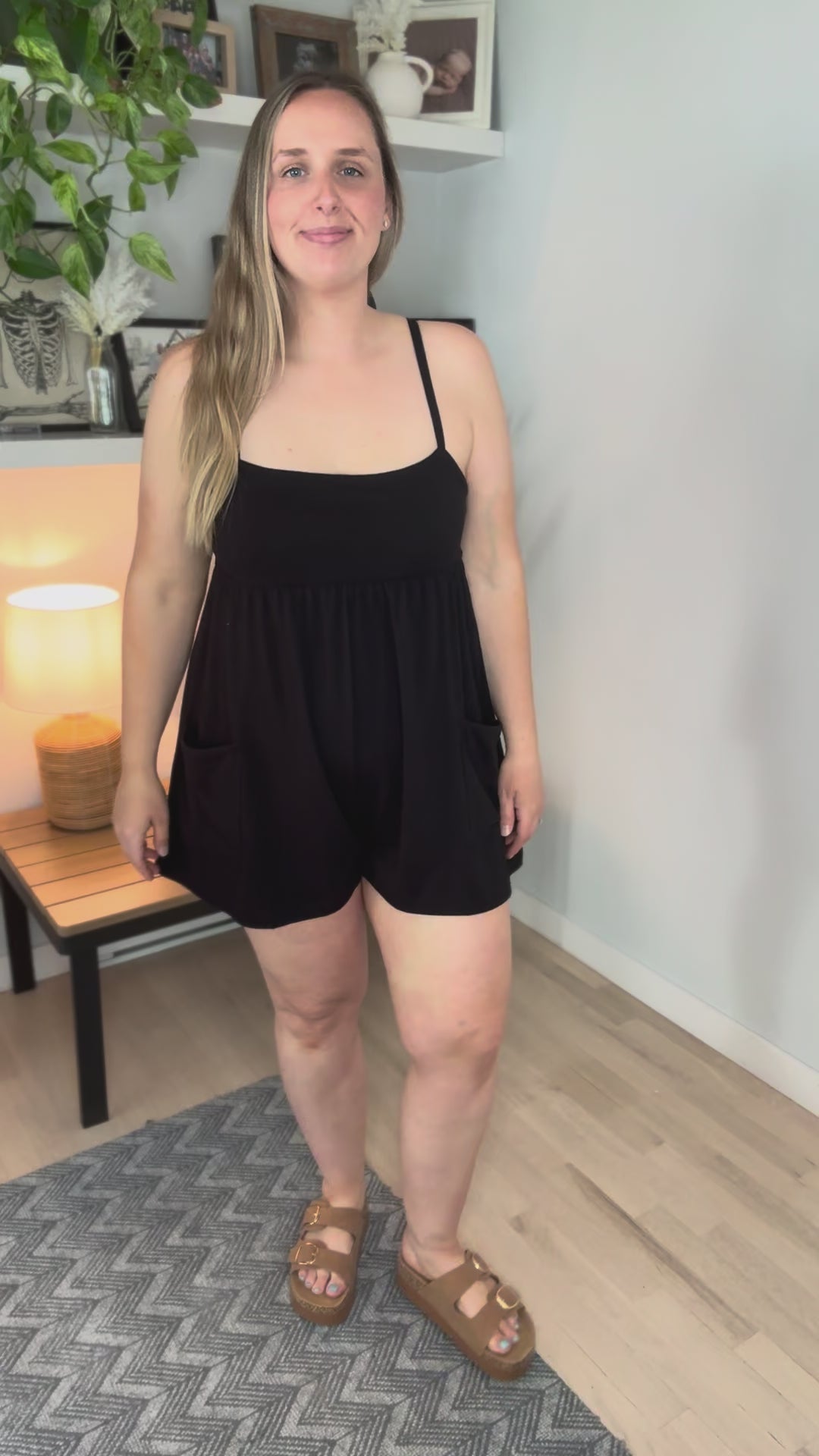 Kaylani Romper- BLACK