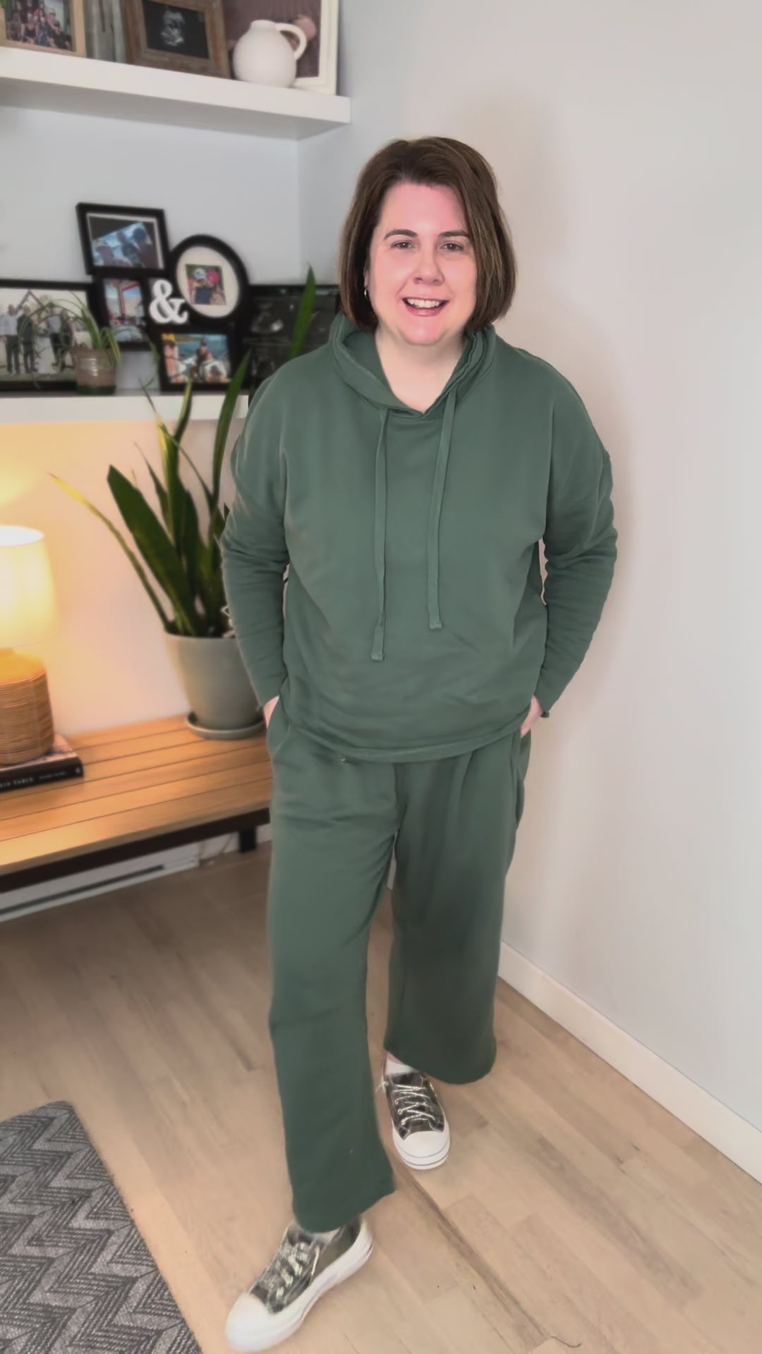 Mono B Malibu Soft Cotton Hoodie- ELDERGREEN-FINAL SALE
