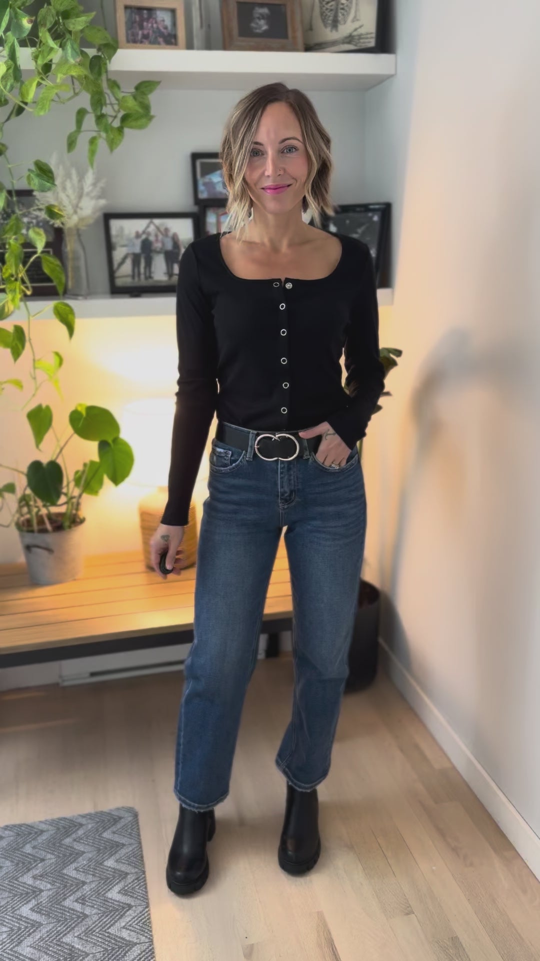 Lovervet Brooklyn High Rise Barrel Jeans- MEDIUM WASH