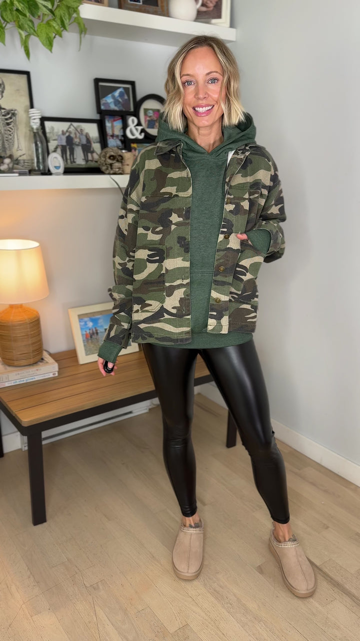 Brandyn Oversized Vintage Camo Jacket