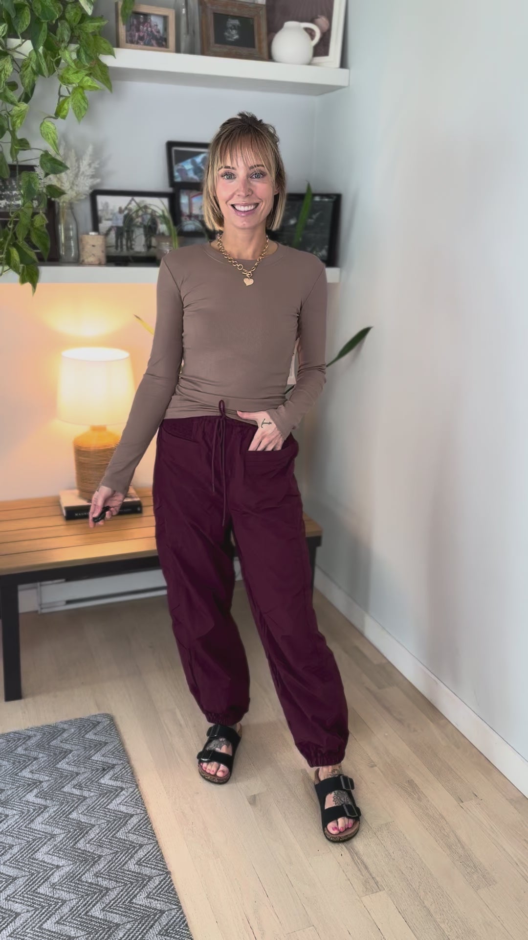 Mono B Linley Micro Ribbed Long Sleeve- SILKEN TAUPE