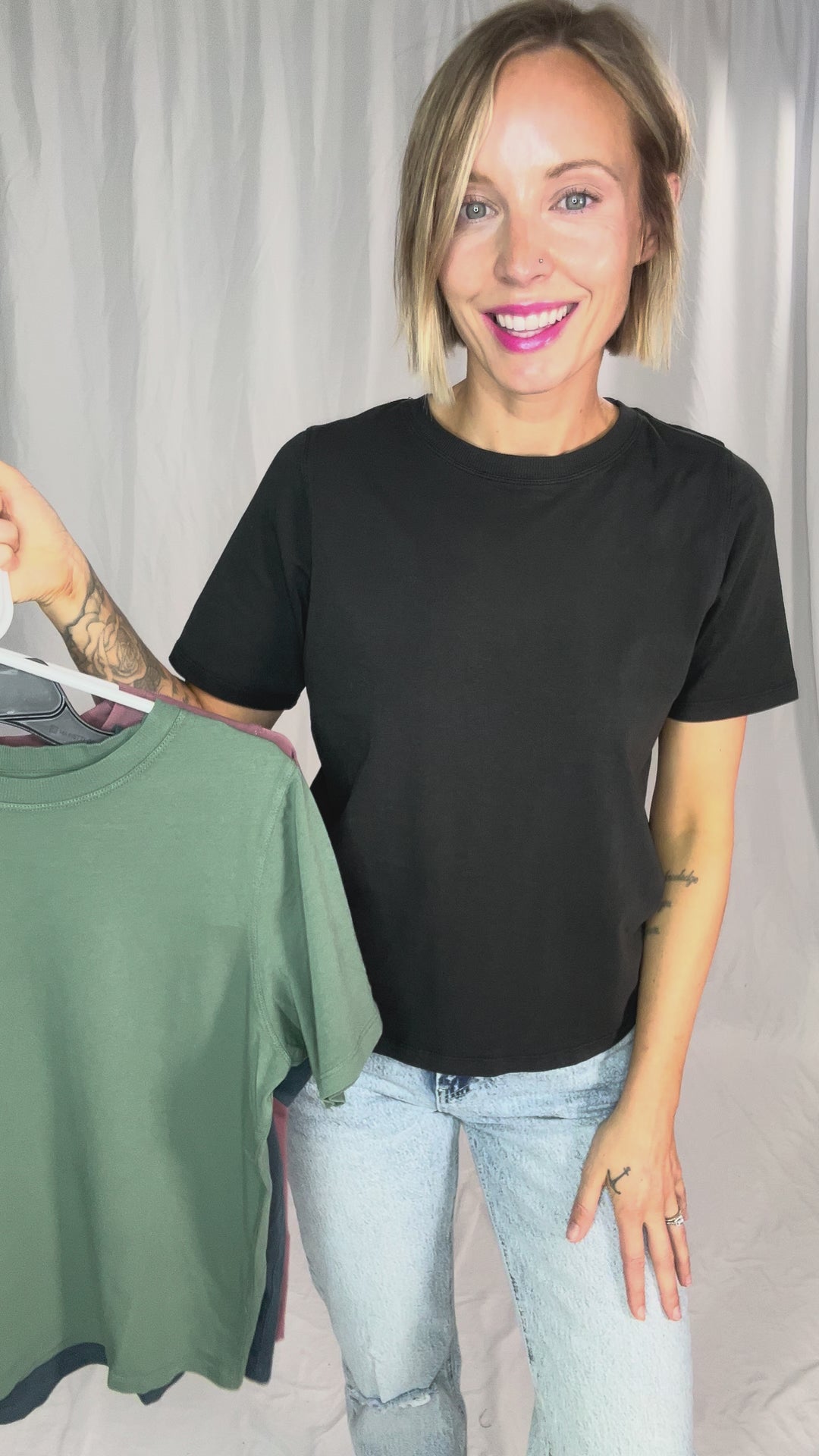 MONO B Scottie Pima Cotton Tee- SILKY PINE