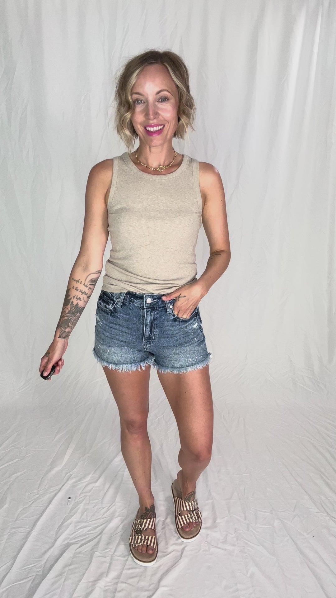 THREAD & SUPPLY Edlin Tank- TAUPE HTHR-FINAL SALE