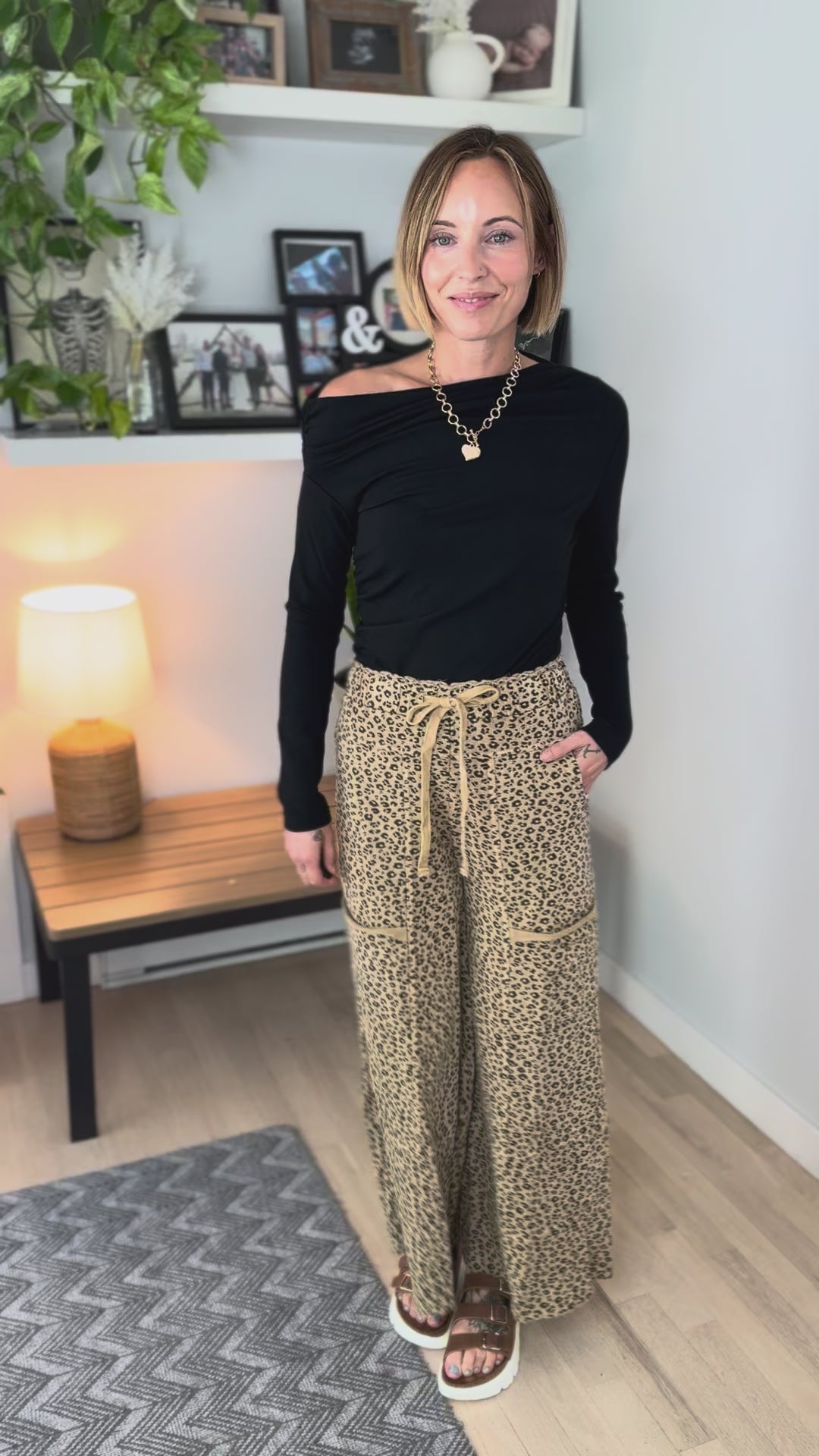 Oprah Jersey Asymmetrical Long Sleeve- BLACK