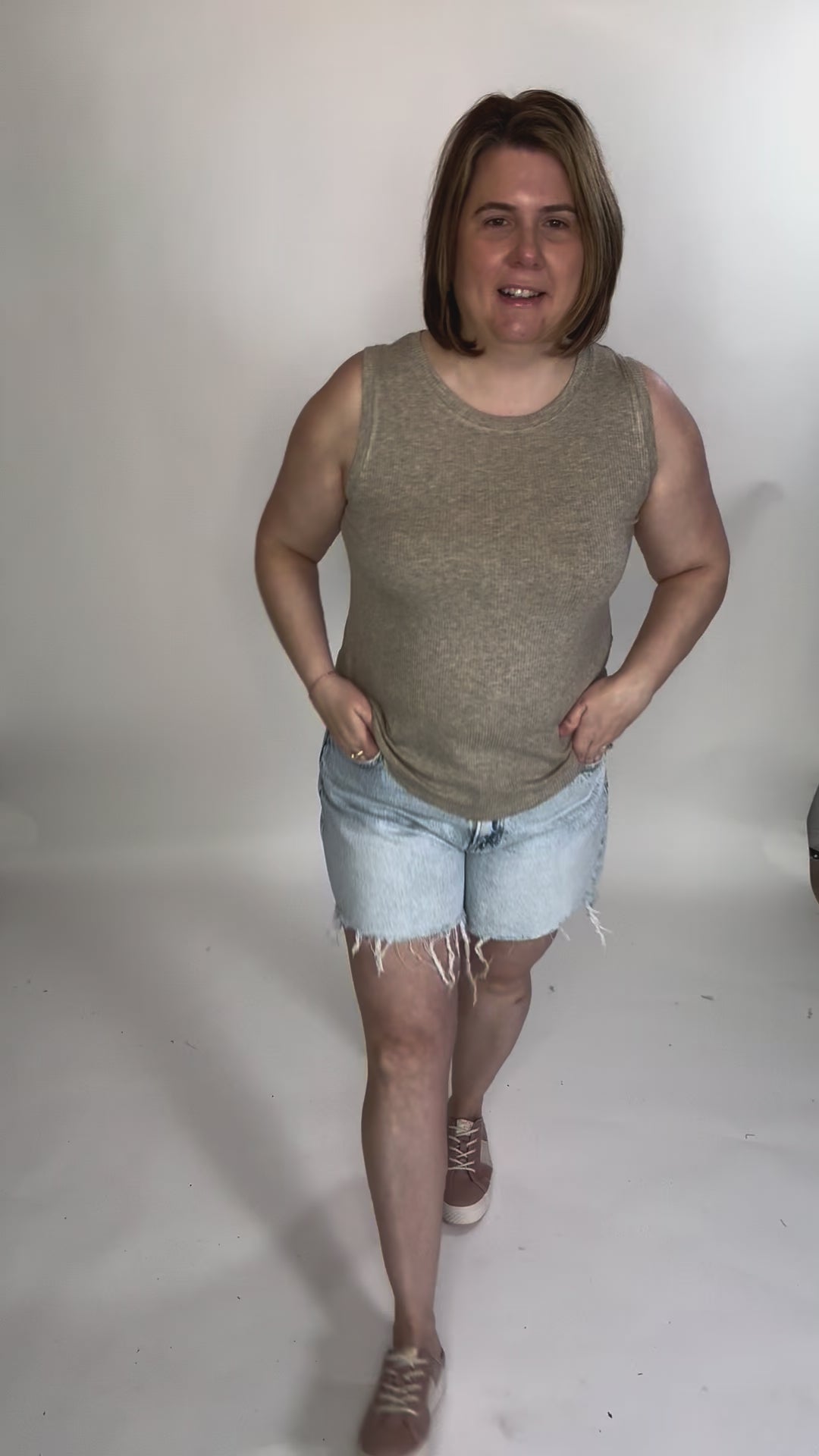 THREAD & SUPPLY Elcie Tank- CAMEL HTHR-FINAL SALE