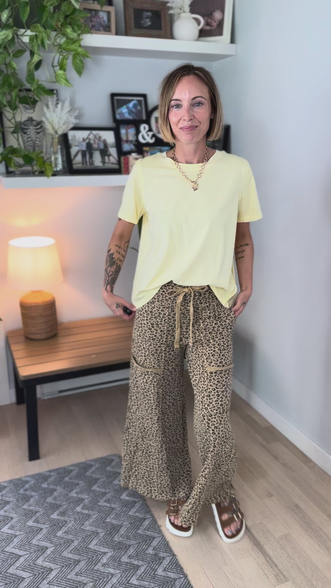 Drusilla Pigment Wash Cotton Top- LEMONILLA